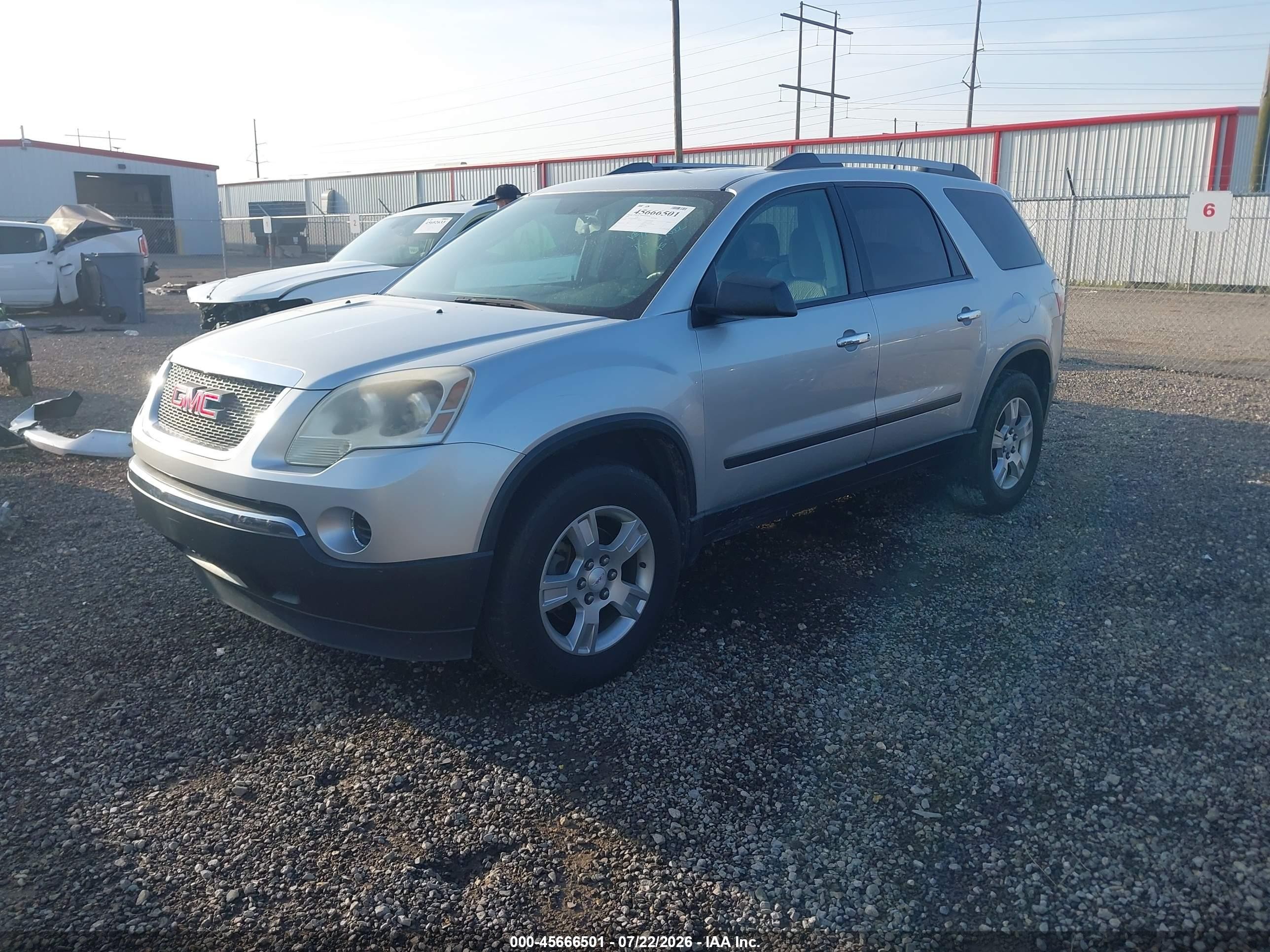 2011 Gmc Acadia Sl Silver vin: 1GKKRNED9BJ281160