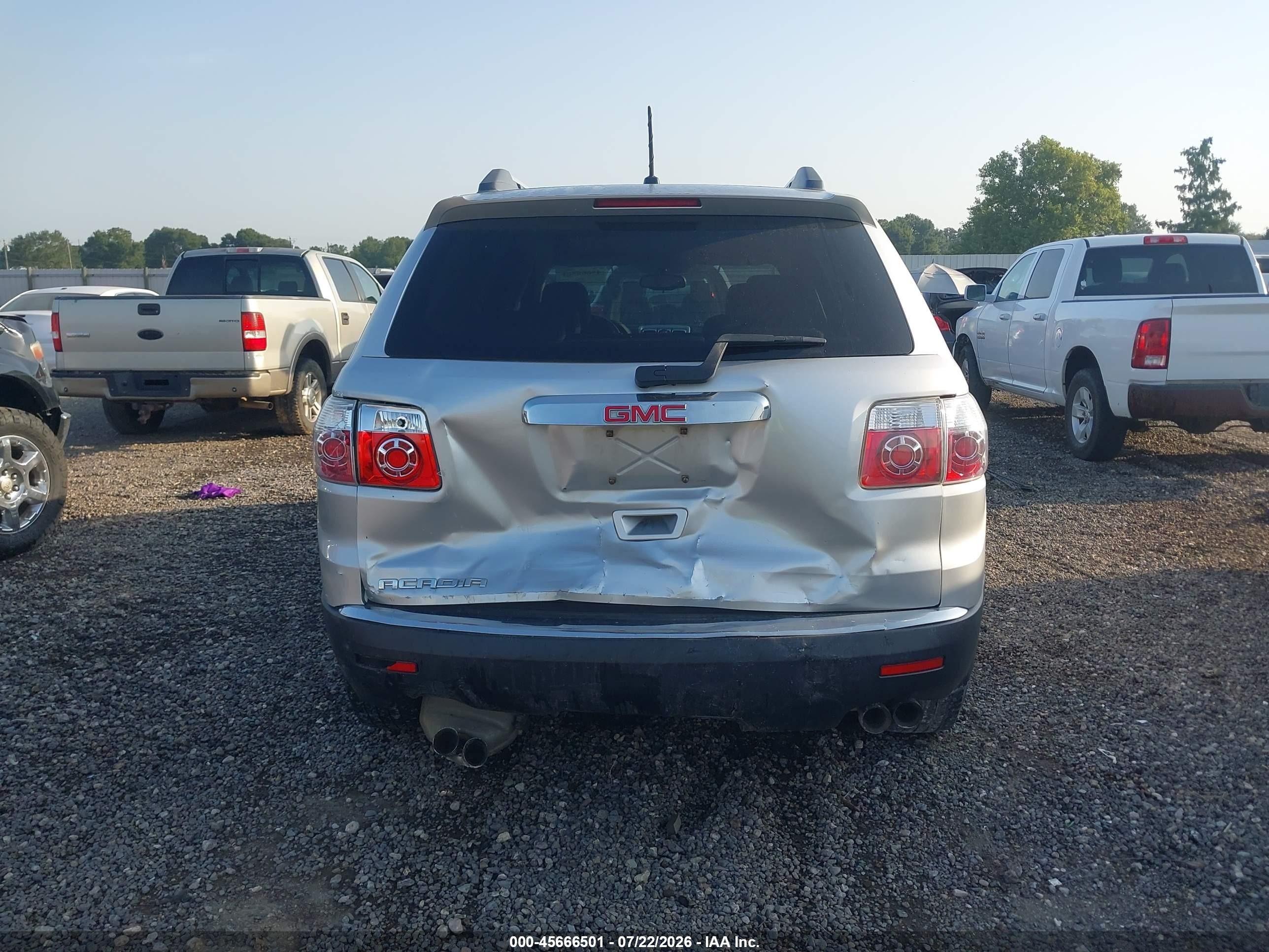 2011 Gmc Acadia Sl Silver vin: 1GKKRNED9BJ281160