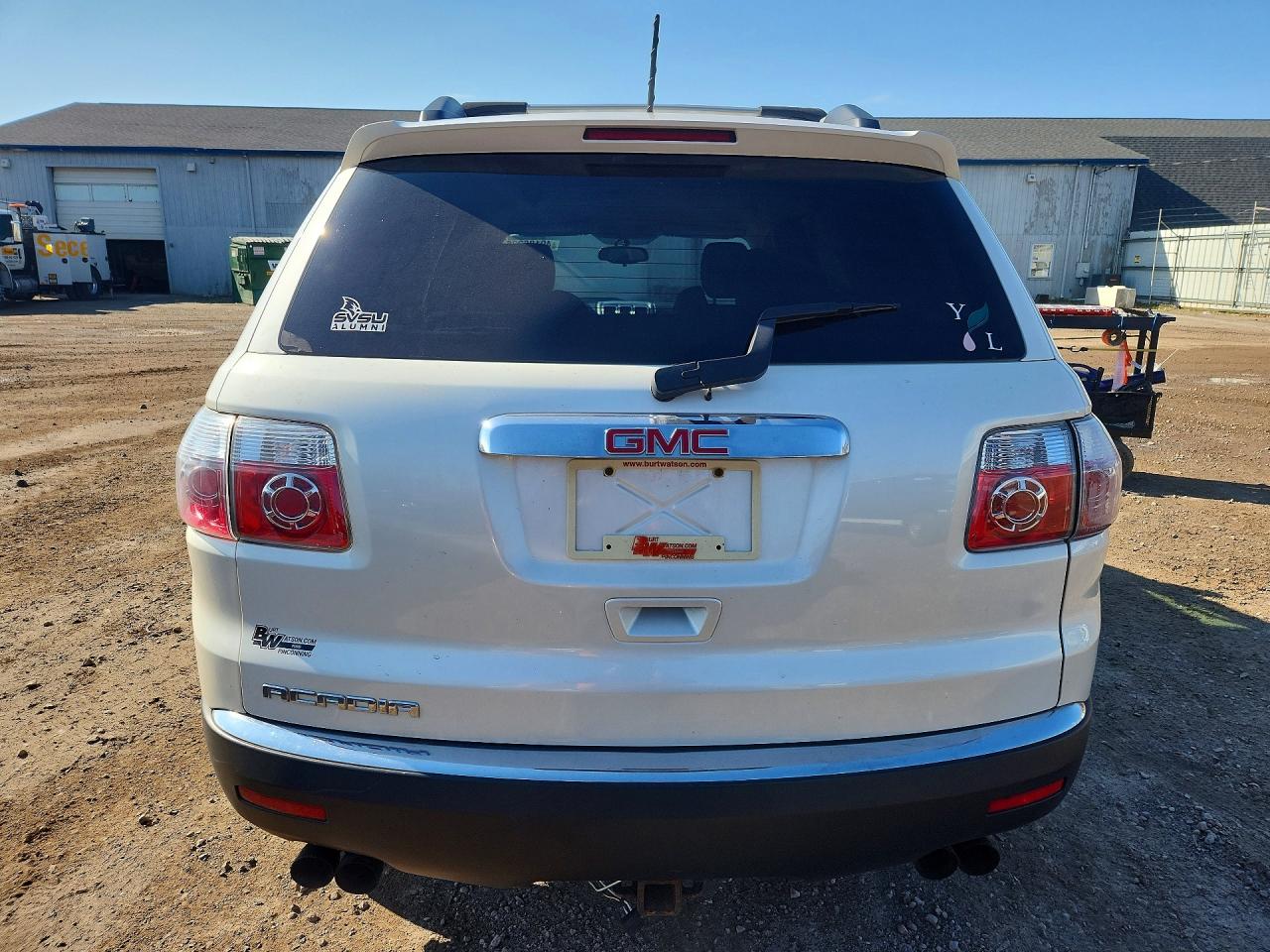 2012 Gmc Acadia Sle White vin: 1GKKRNED9CJ375752