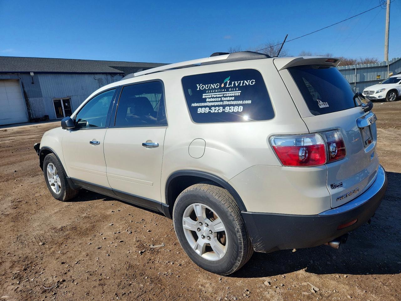2012 Gmc Acadia Sle White vin: 1GKKRNED9CJ375752
