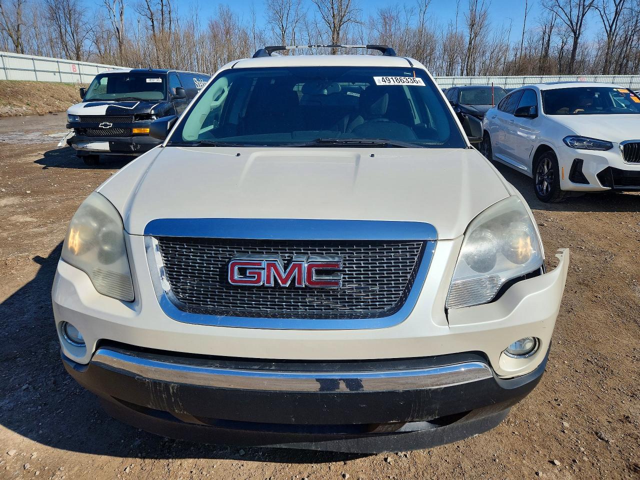 2012 Gmc Acadia Sle White vin: 1GKKRNED9CJ375752