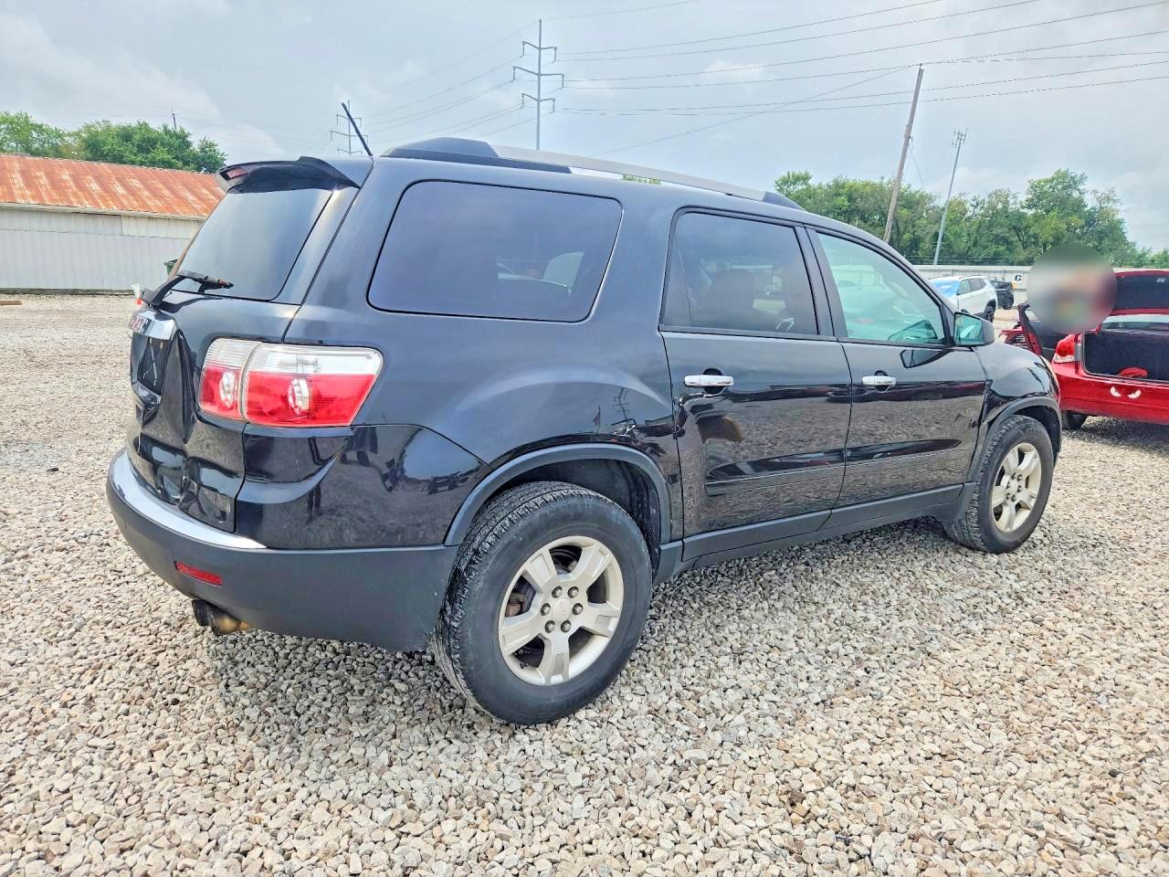 2012 Gmc Acadia Sle Black vin: 1GKKRNED9CJ420284