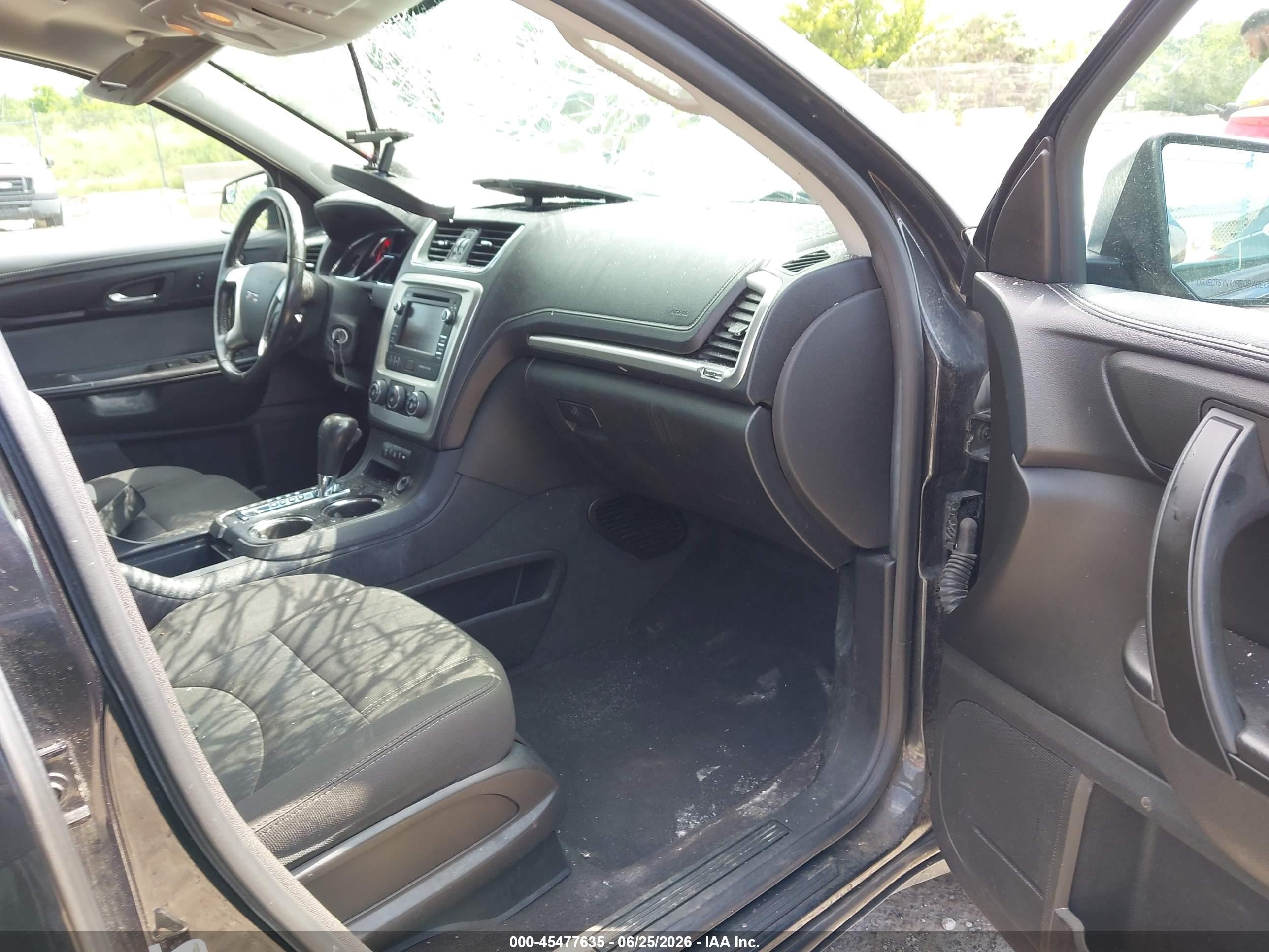2013 Gmc Acadia Sle-1 Black vin: 1GKKRNED9DJ155643