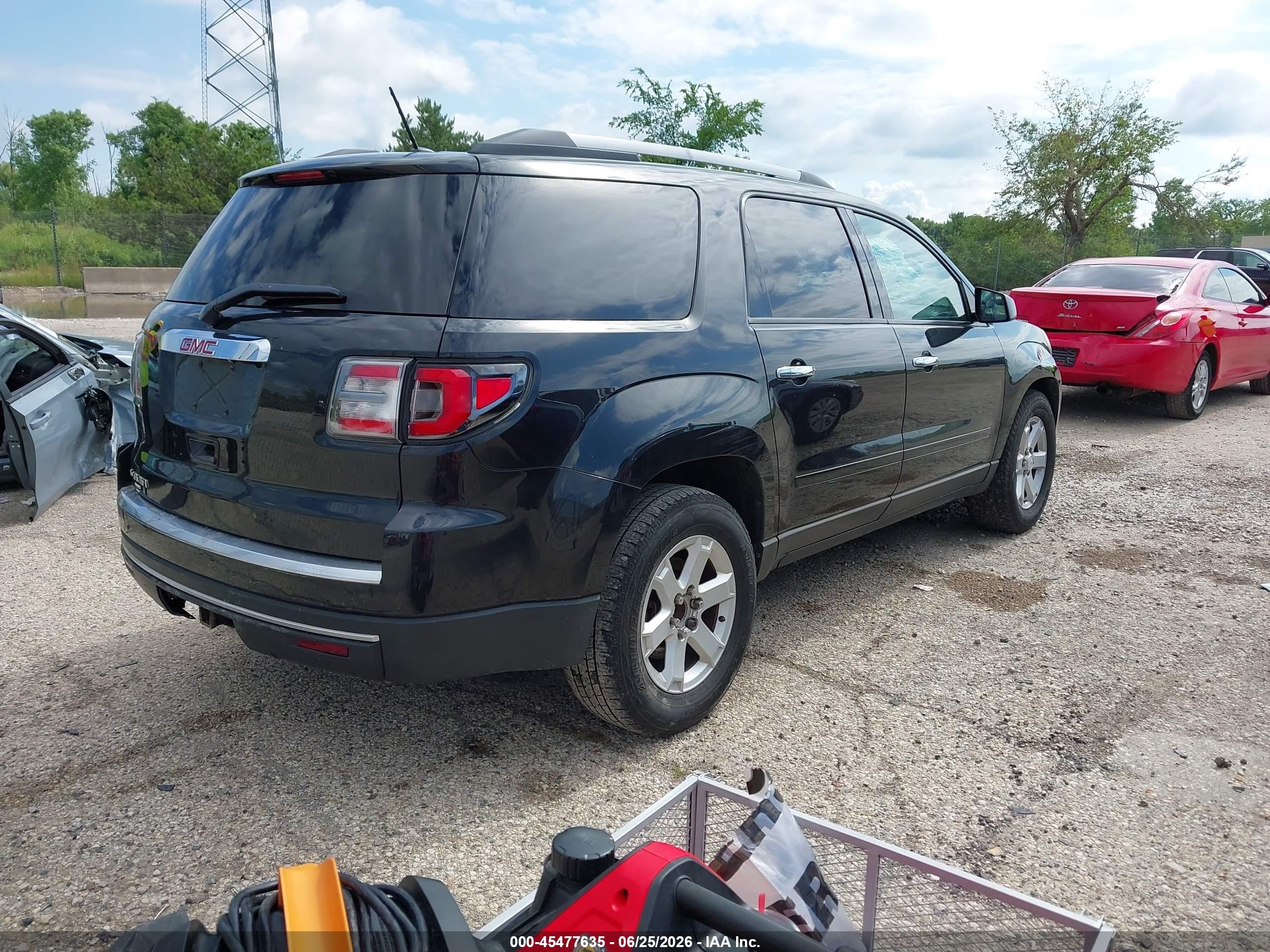 2013 Gmc Acadia Sle-1 Black vin: 1GKKRNED9DJ155643