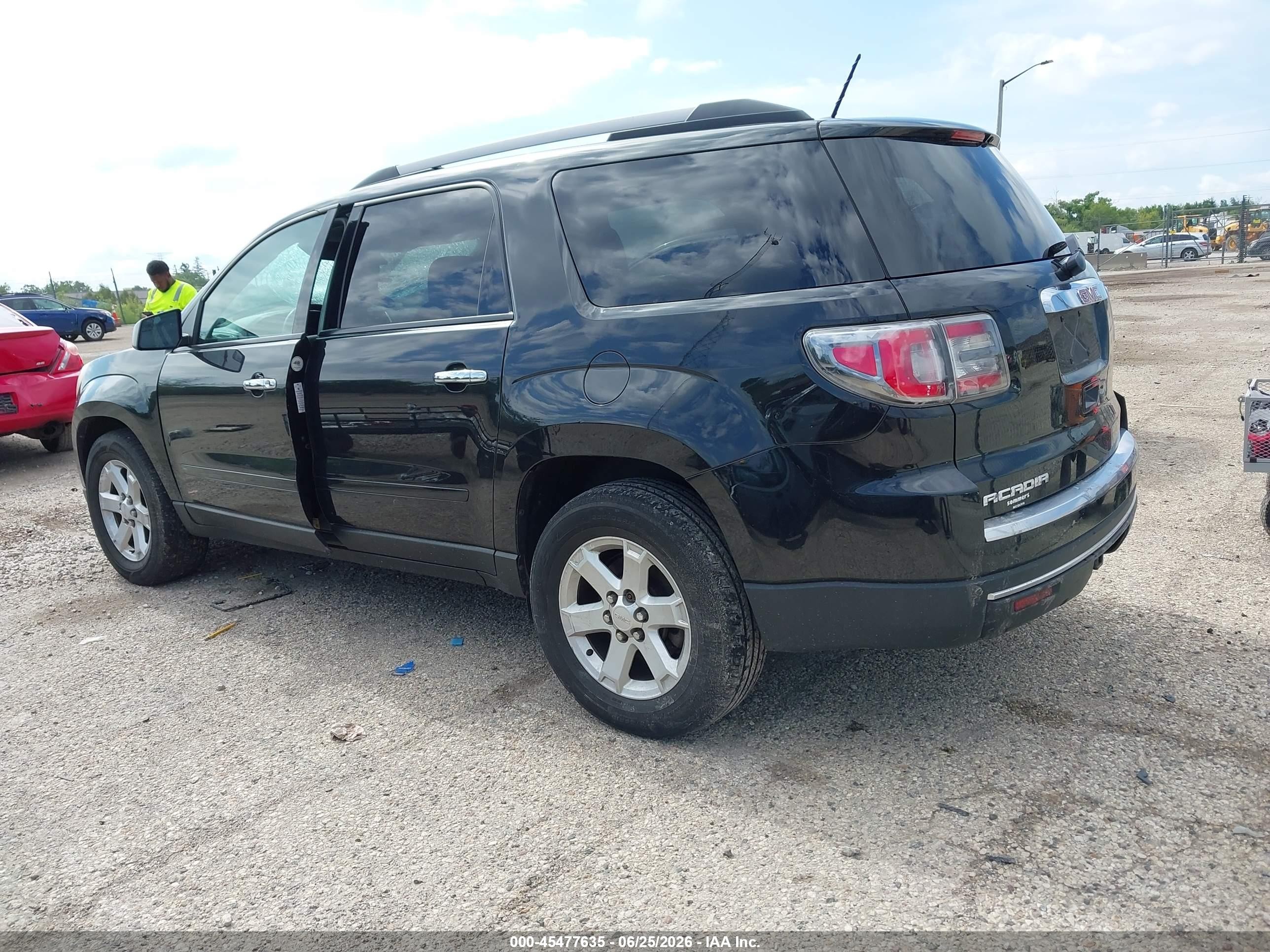 2013 Gmc Acadia Sle-1 Black vin: 1GKKRNED9DJ155643