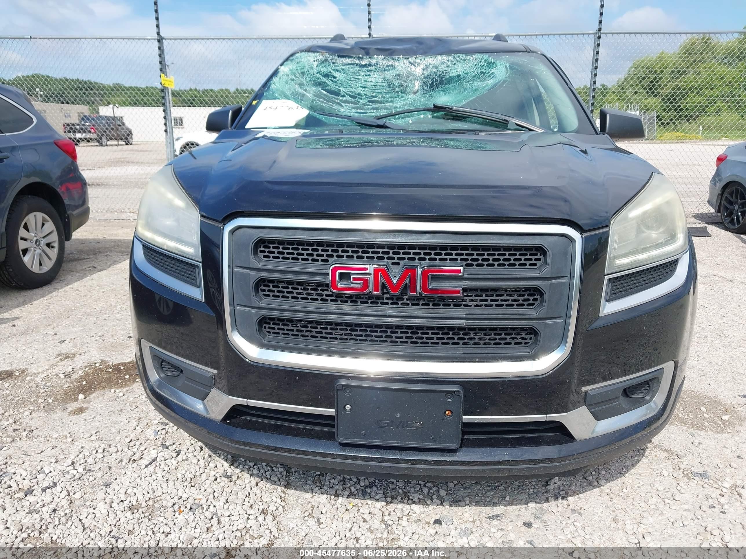 2013 Gmc Acadia Sle-1 Black vin: 1GKKRNED9DJ155643
