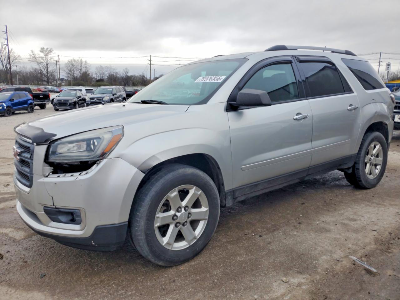 2014 Gmc Acadia Sle Silver vin: 1GKKRNED9EJ282779