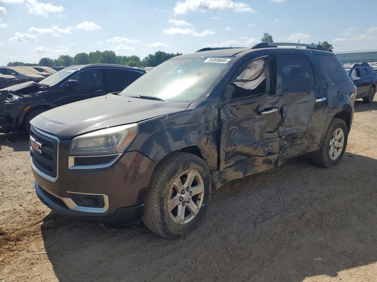2015 Gmc Acadia Sle Black vin: 1GKKRNED9FJ270200