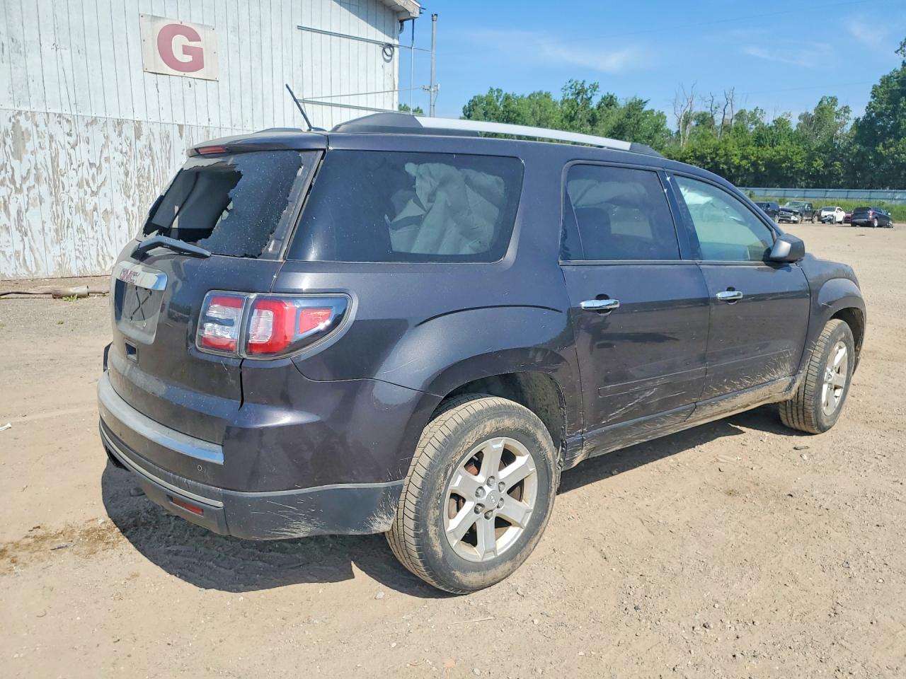 2015 Gmc Acadia Sle Black vin: 1GKKRNED9FJ270200
