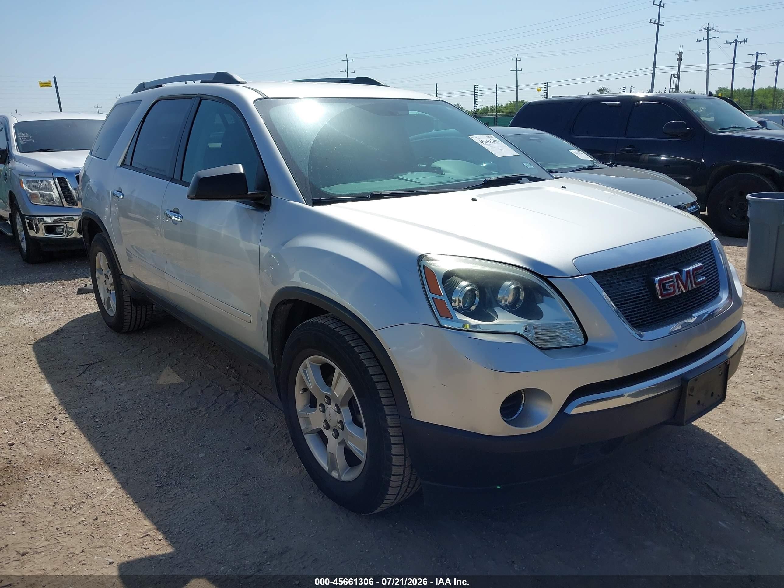 2011 Gmc Acadia Sl Silver vin: 1GKKRNEDXBJ379209