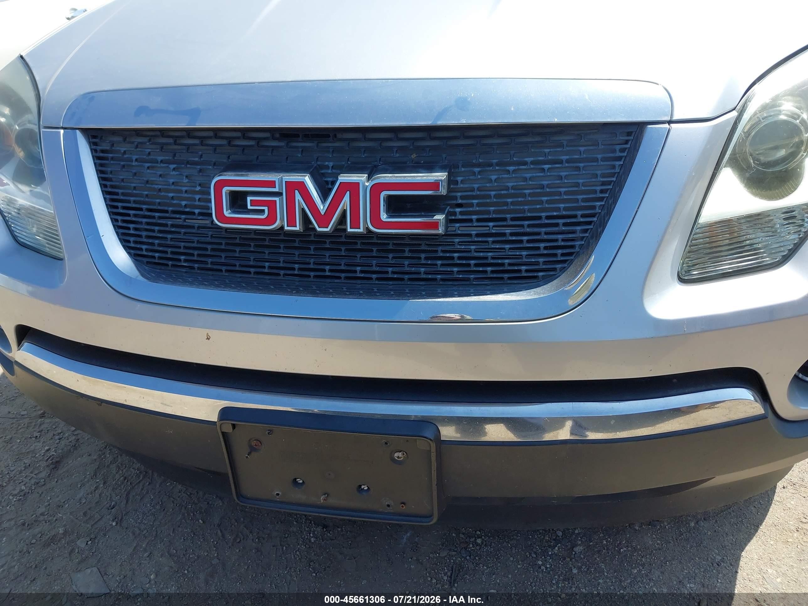 2011 Gmc Acadia Sl Silver vin: 1GKKRNEDXBJ379209