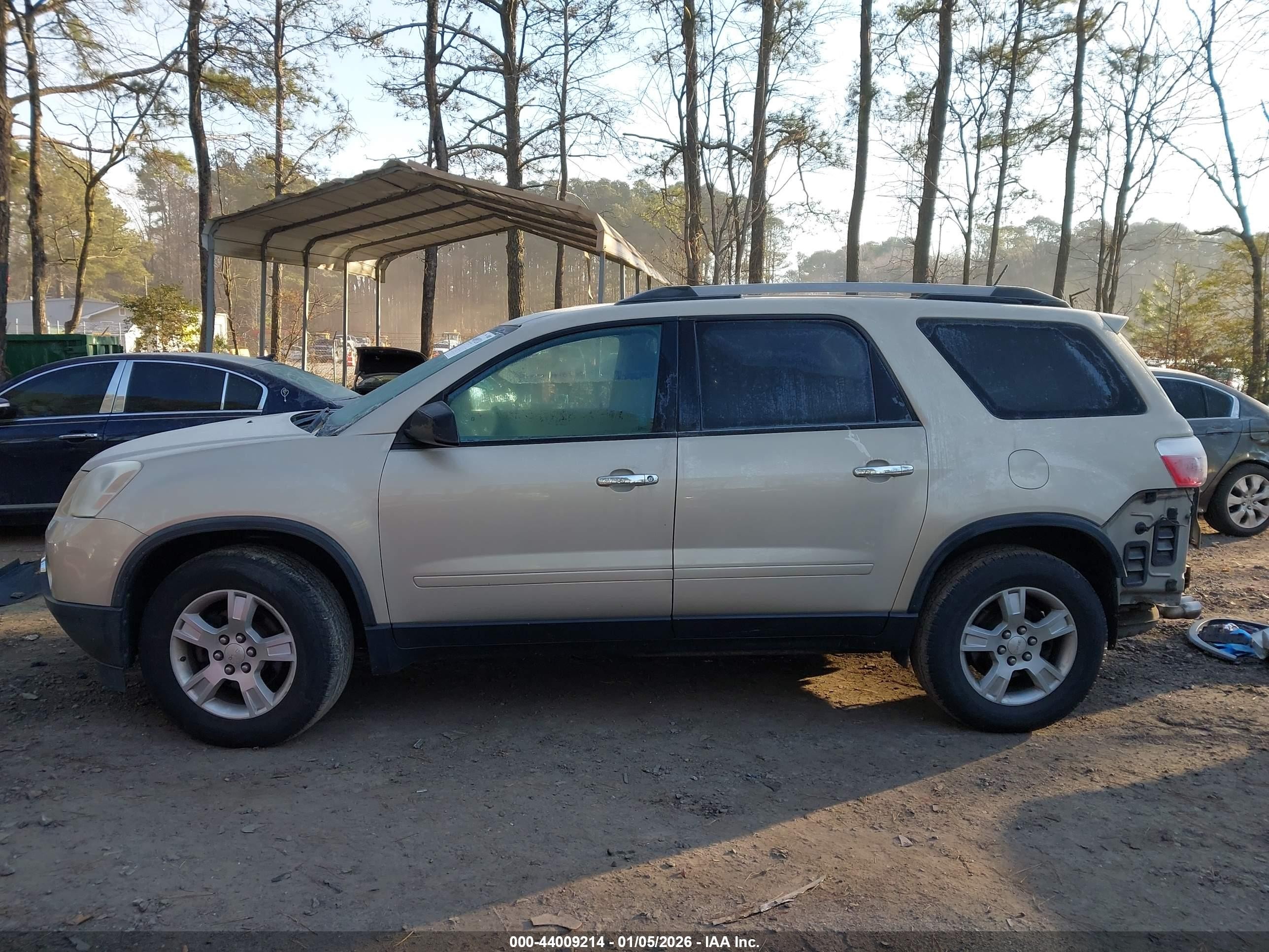 2012 Gmc Acadia Sl Золотой vin: 1GKKRNEDXCJ251361