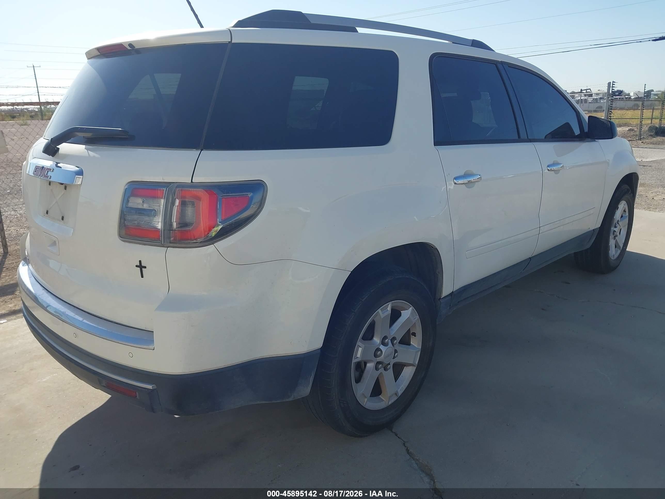2013 Gmc Acadia Sle-1 Белый vin: 1GKKRNEDXDJ260613