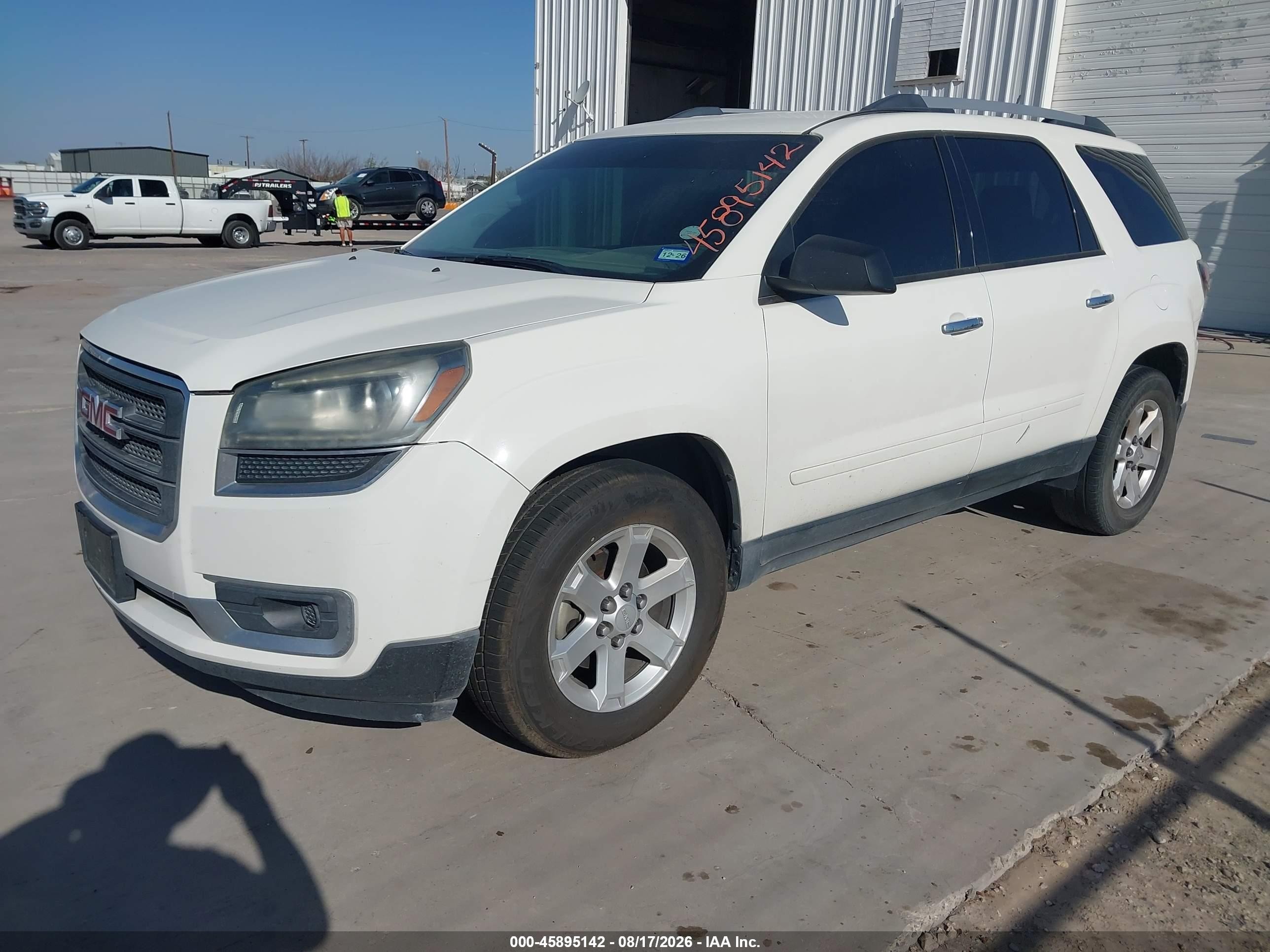 2013 Gmc Acadia Sle-1 Белый vin: 1GKKRNEDXDJ260613