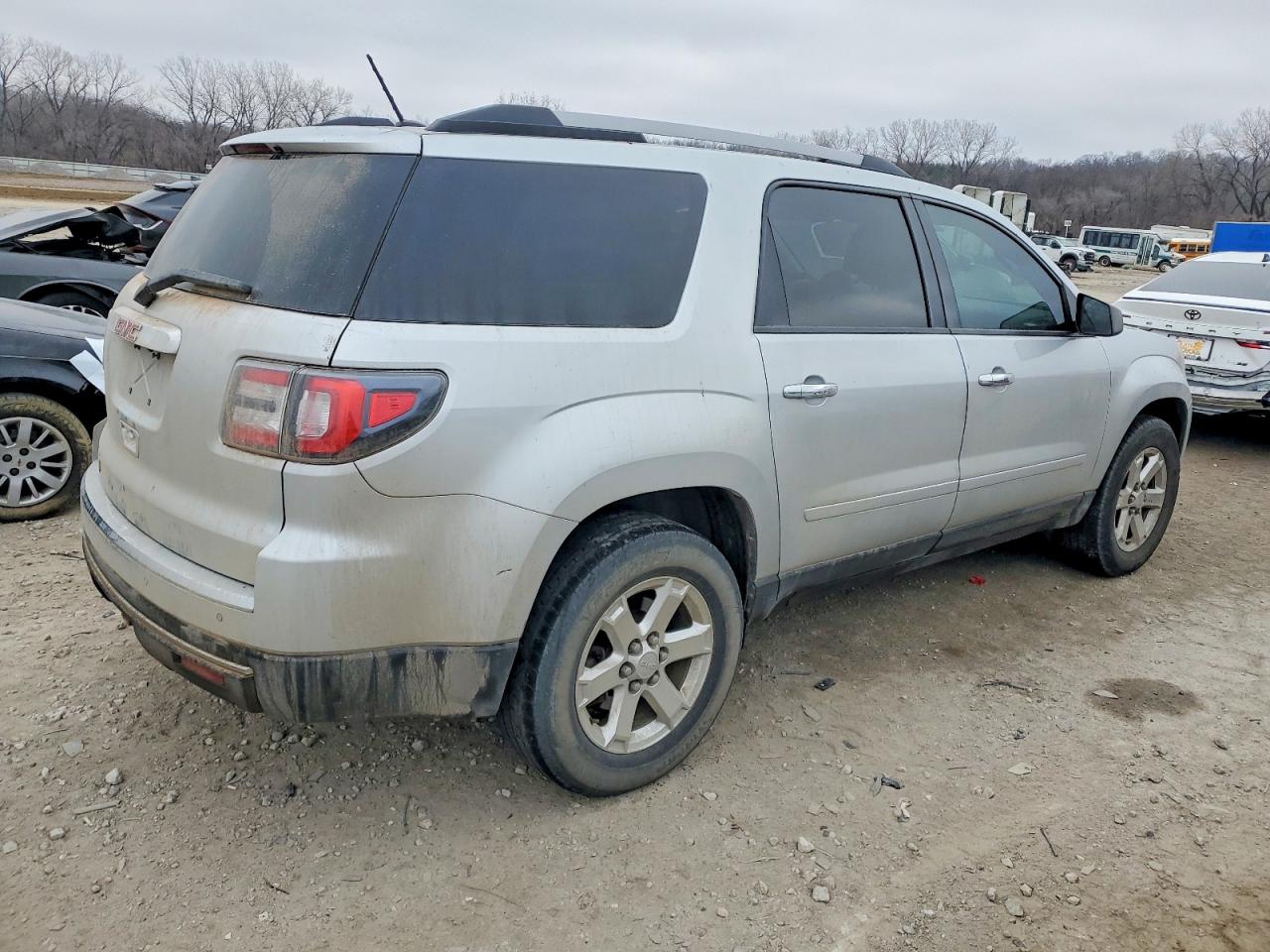 2015 Gmc Acadia Sle Silver vin: 1GKKRNEDXFJ300868