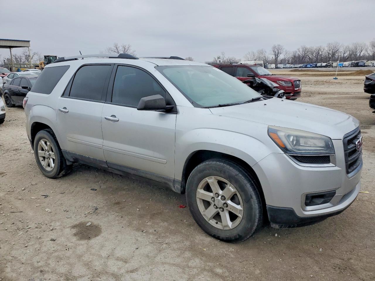 2015 Gmc Acadia Sle Silver vin: 1GKKRNEDXFJ300868