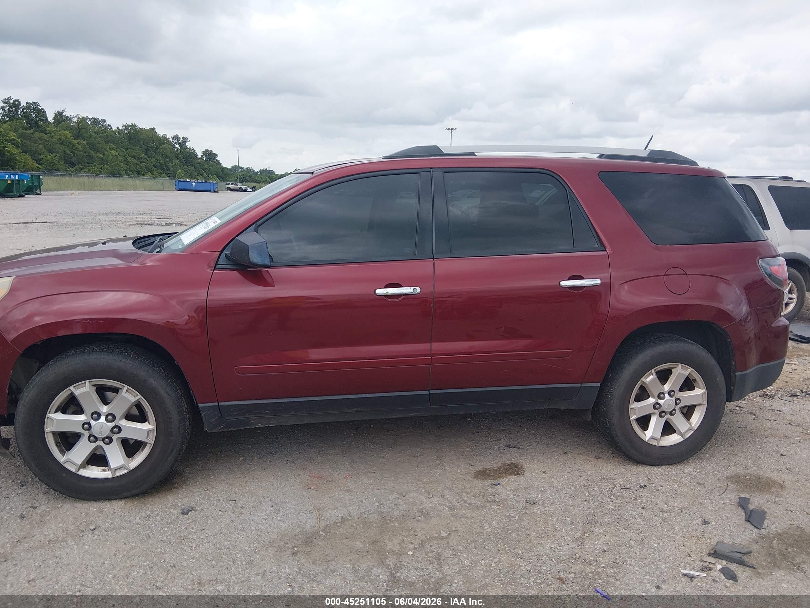 2016 Gmc Acadia Sle-1 Red vin: 1GKKRNEDXGJ117813