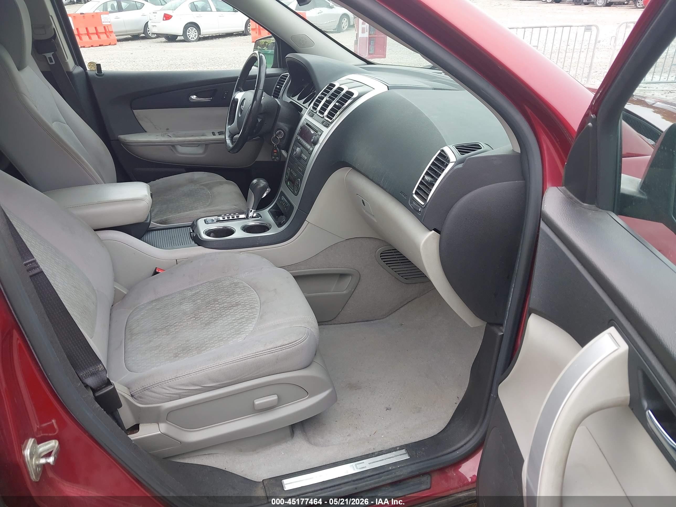 2011 Gmc Acadia Sle Maroon vin: 1GKKRPED0BJ203300