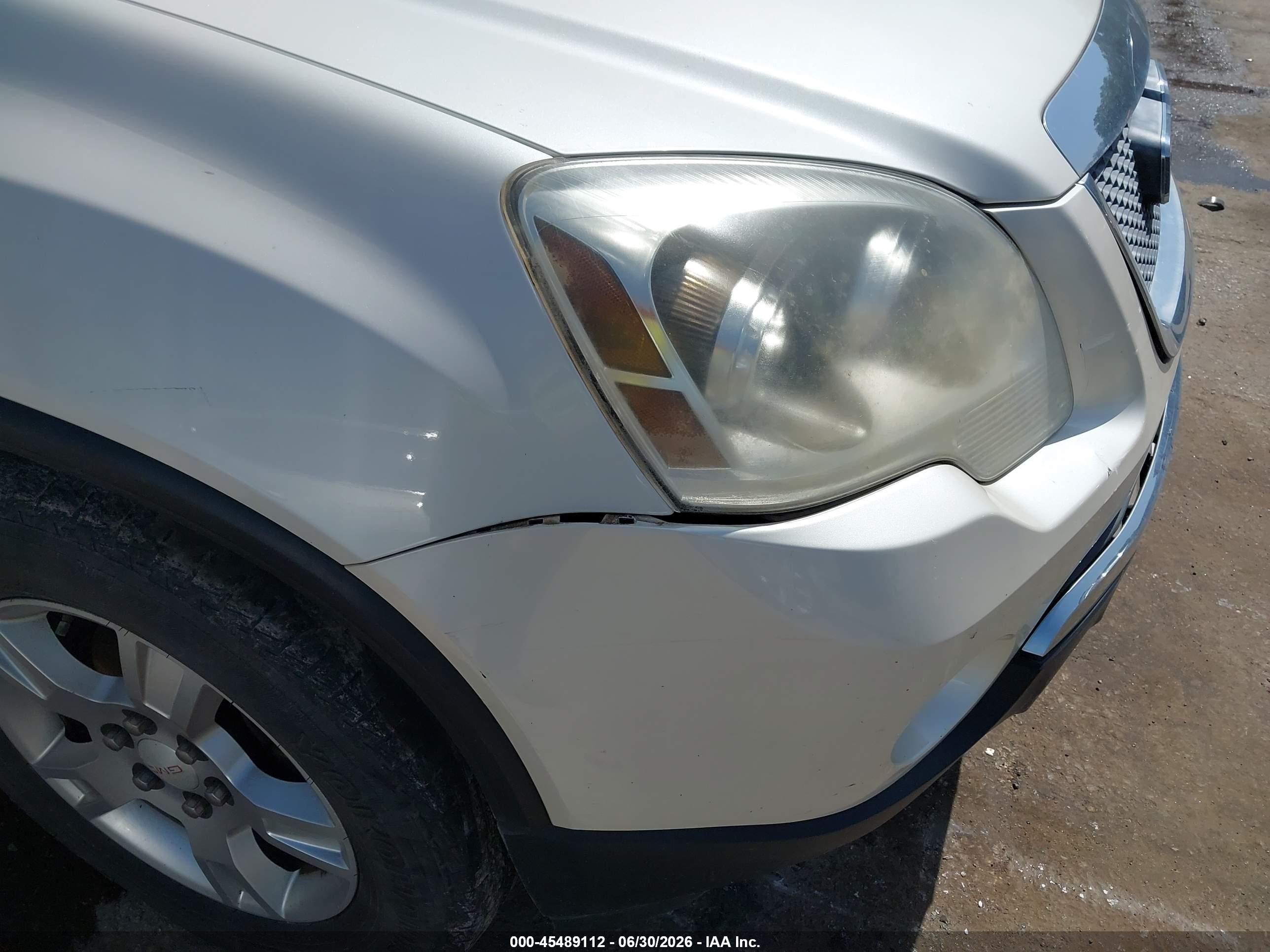 2012 Gmc Acadia Sle White vin: 1GKKRPED0CJ262915