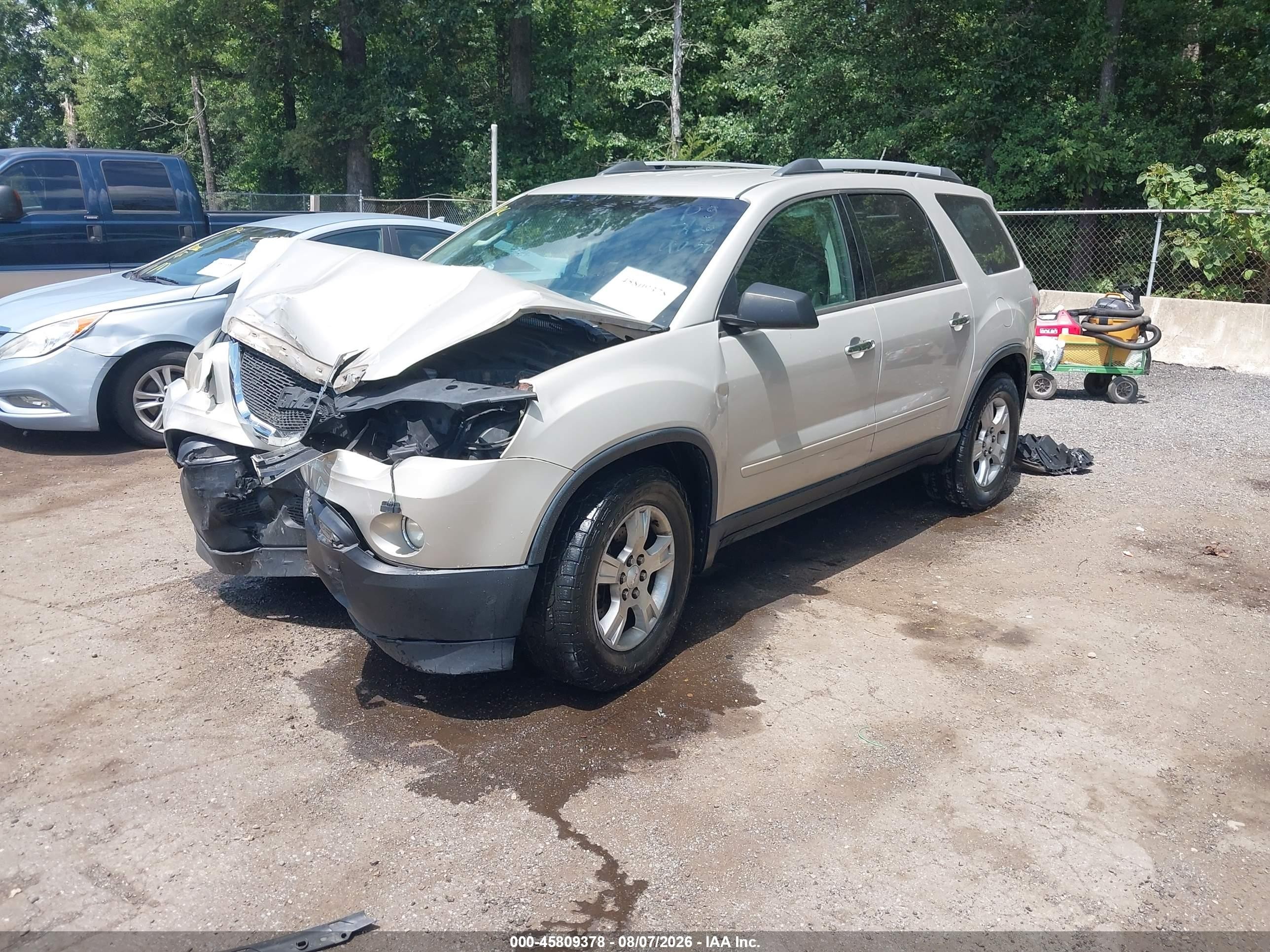 2012 Gmc Acadia Sle Золотой vin: 1GKKRPED0CJ269038
