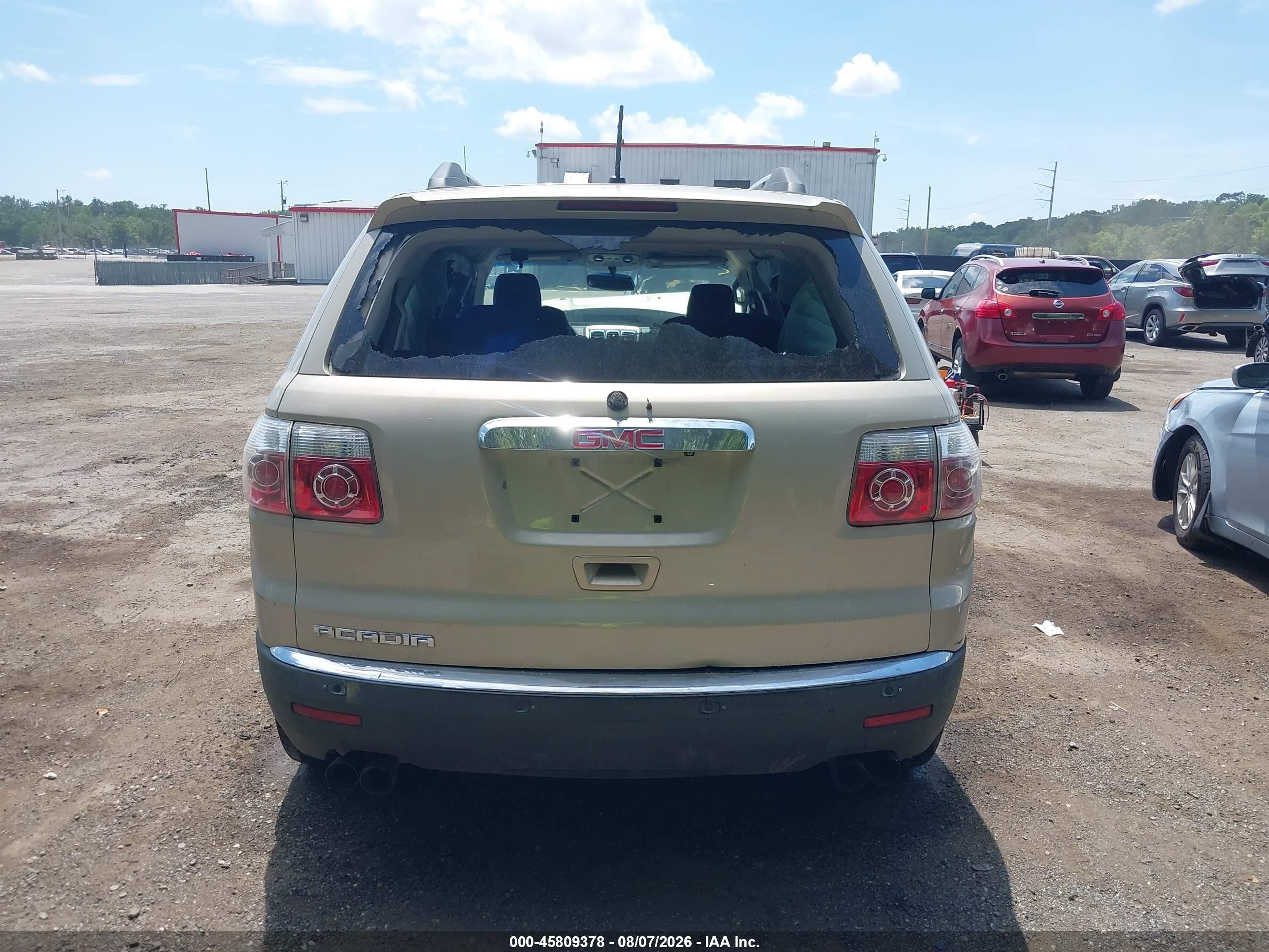 2012 Gmc Acadia Sle Золотой vin: 1GKKRPED0CJ269038