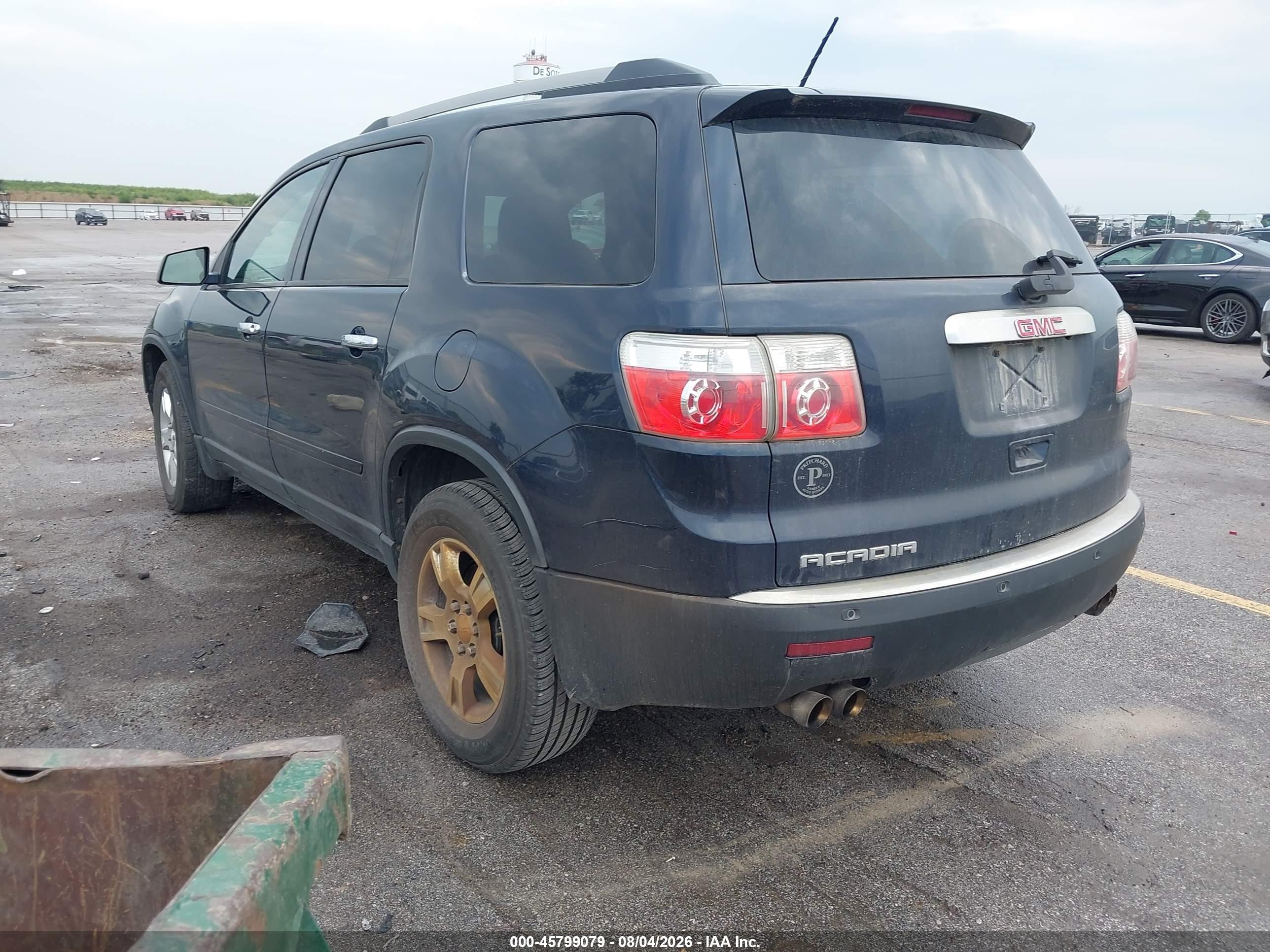 2012 Gmc Acadia Sle Blue vin: 1GKKRPED0CJ366949