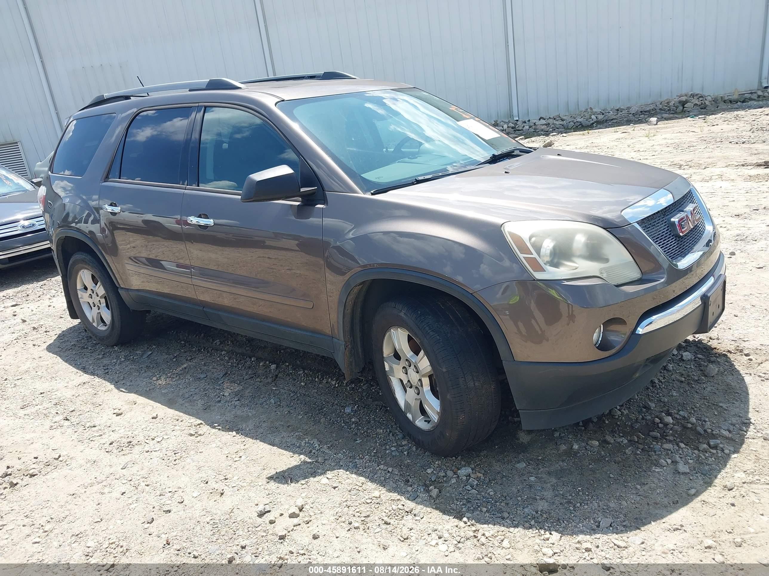 2011 Gmc Acadia Sle Brown vin: 1GKKRPED1BJ266891