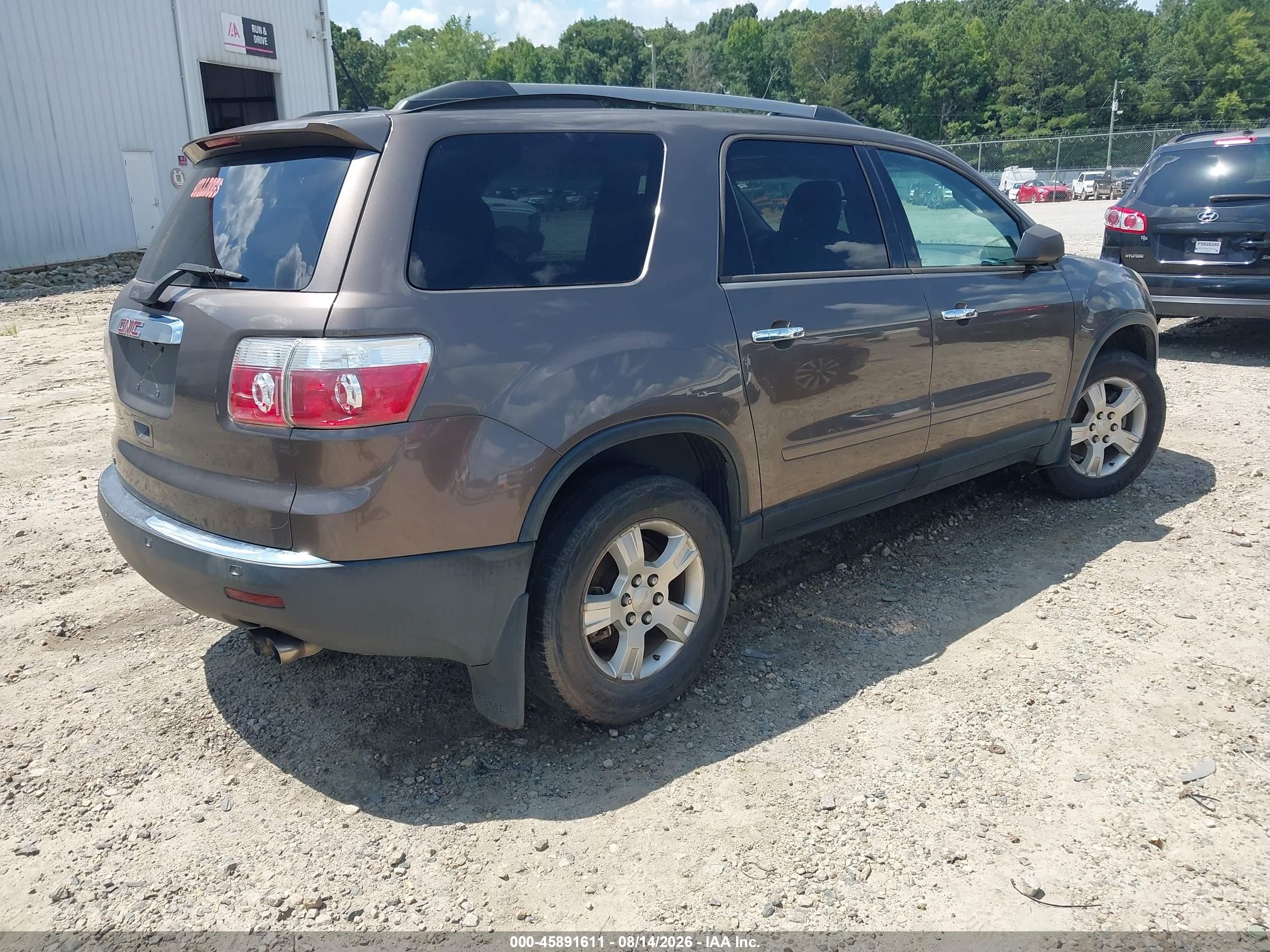 2011 Gmc Acadia Sle Brown vin: 1GKKRPED1BJ266891