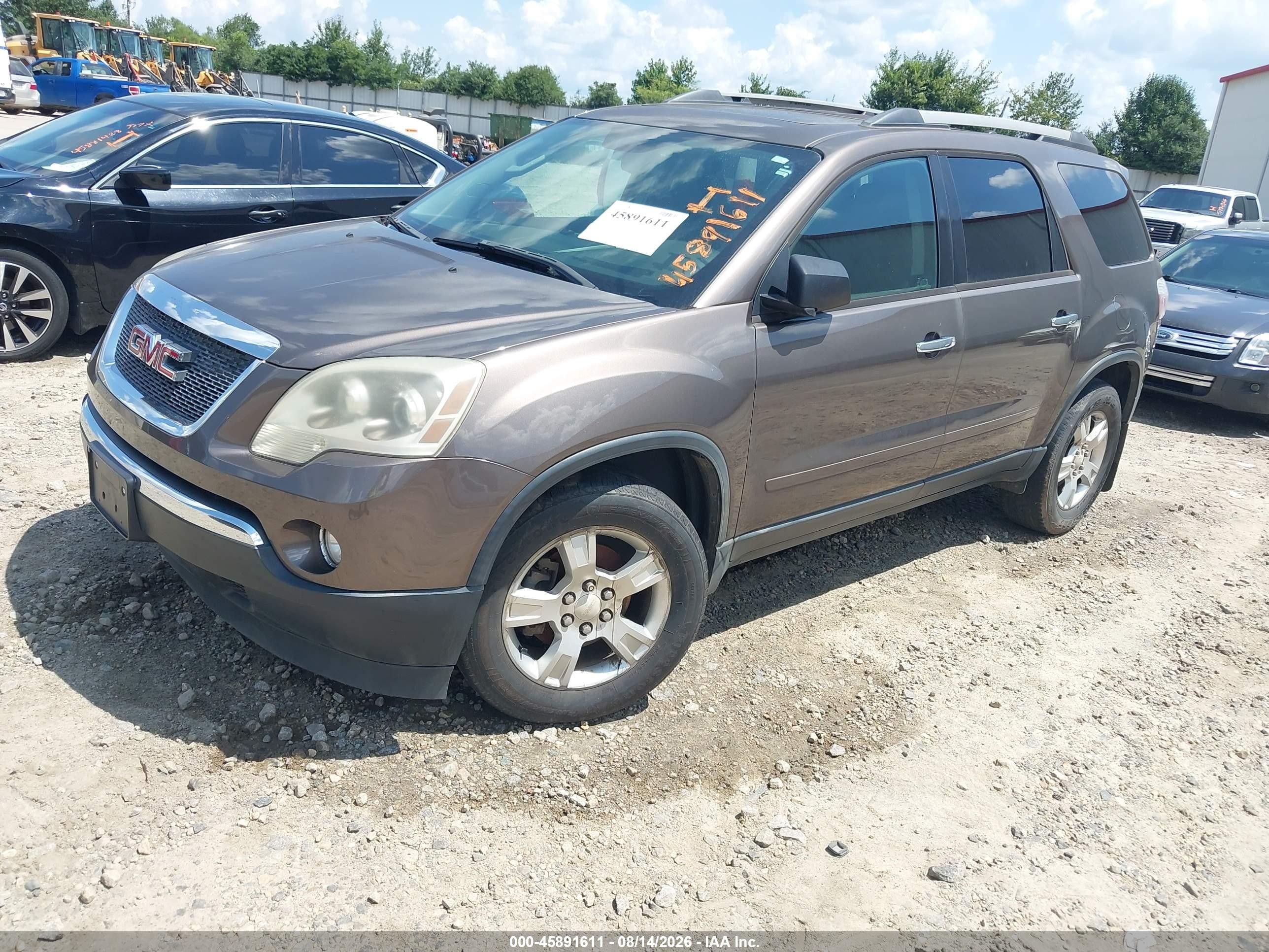 2011 Gmc Acadia Sle Brown vin: 1GKKRPED1BJ266891