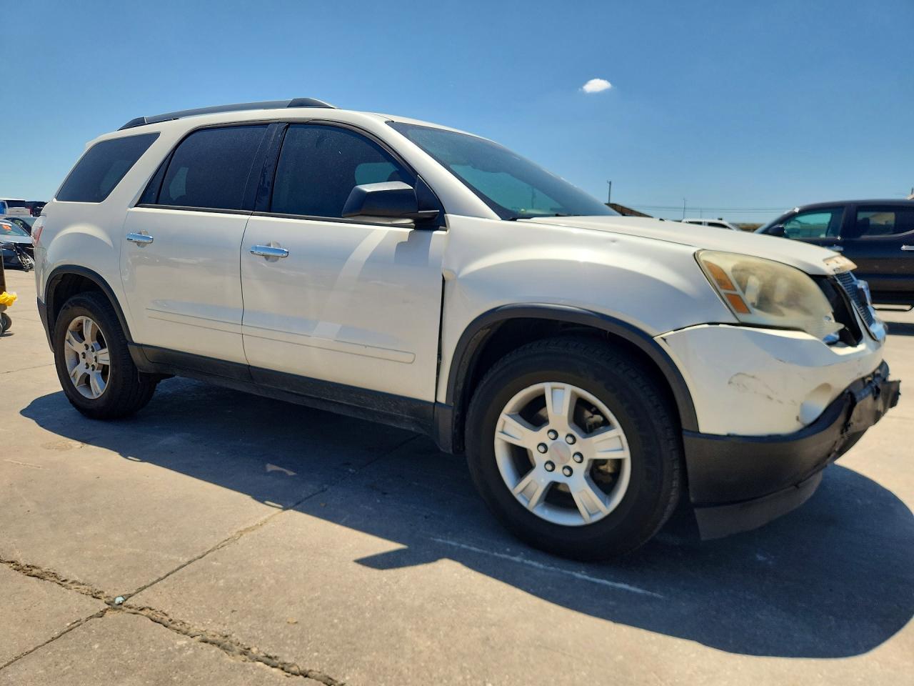 2012 Gmc Acadia Sle White vin: 1GKKRPED1CJ353580