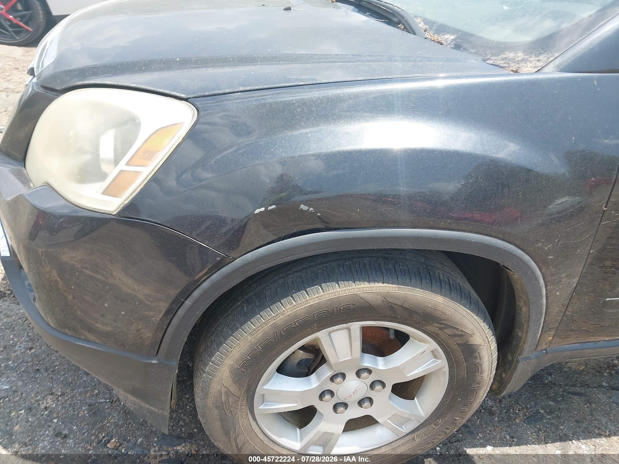 2012 Gmc Acadia Sle Black vin: 1GKKRPED2CJ139472