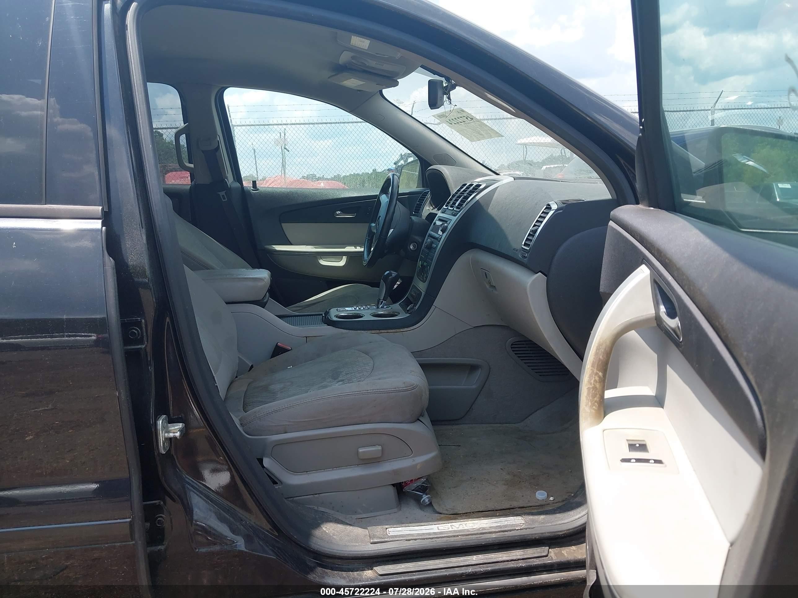 2012 Gmc Acadia Sle Black vin: 1GKKRPED2CJ139472