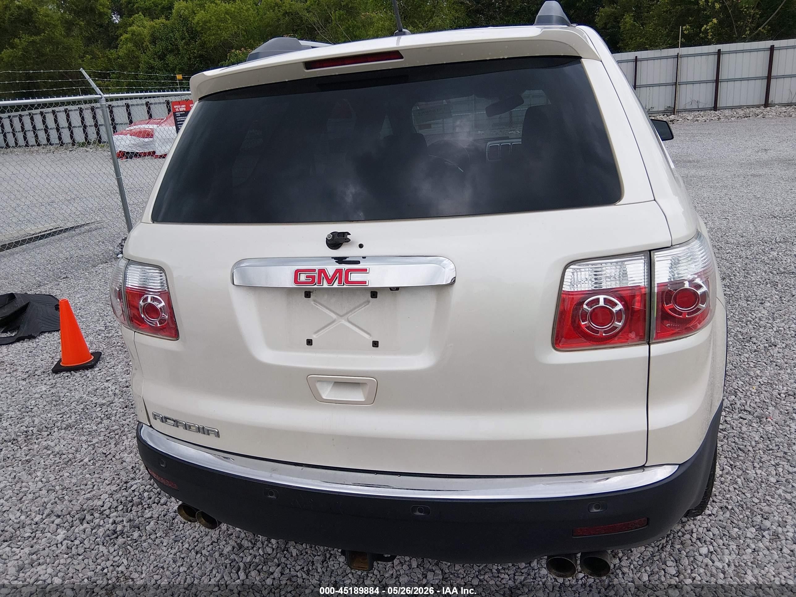 2012 Gmc Acadia Sle Белый vin: 1GKKRPED2CJ228569