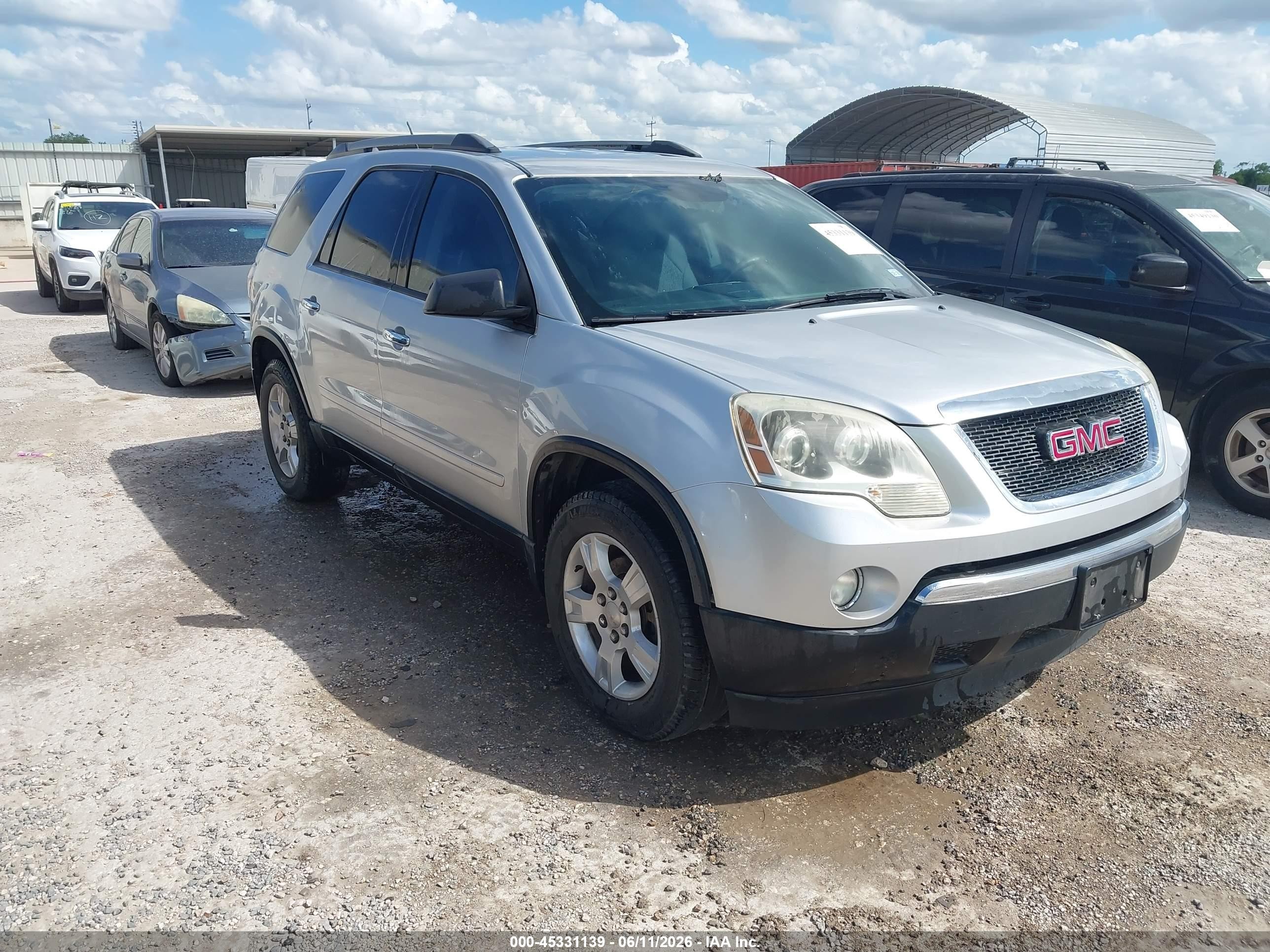 2012 Gmc Acadia Sle Silver vin: 1GKKRPED2CJ310740