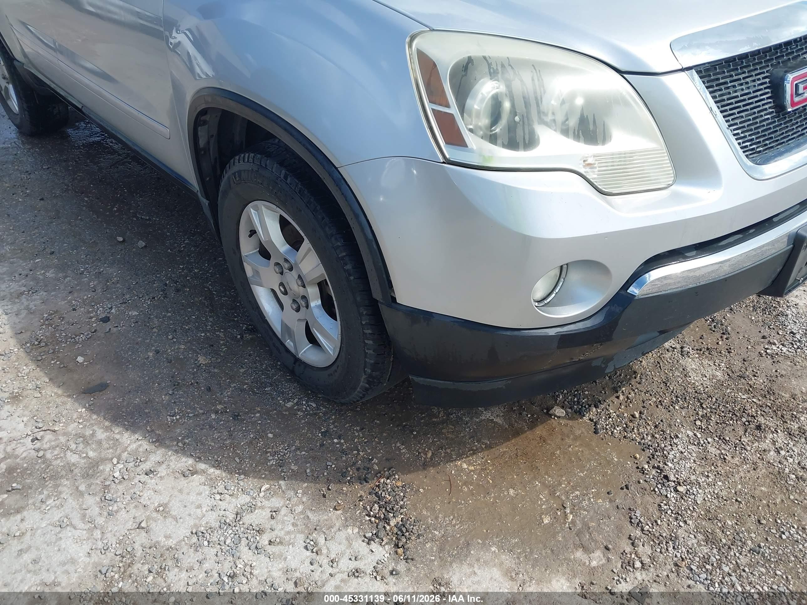 2012 Gmc Acadia Sle Silver vin: 1GKKRPED2CJ310740