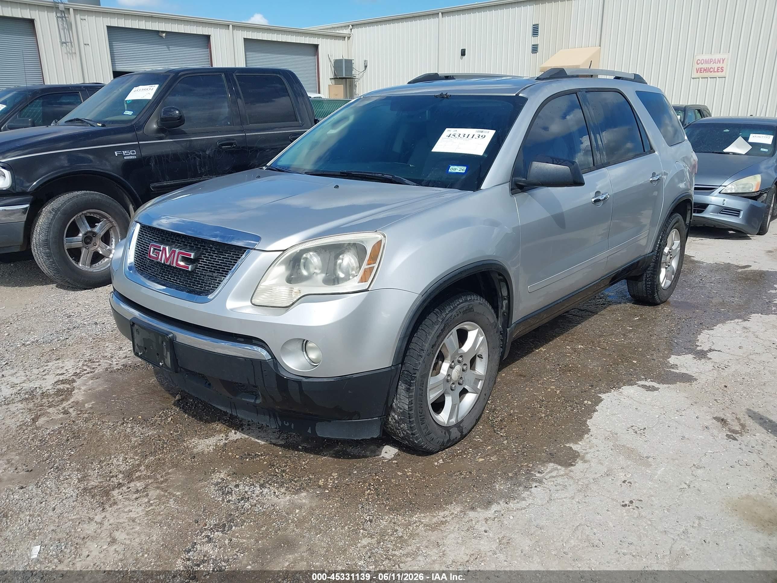 2012 Gmc Acadia Sle Silver vin: 1GKKRPED2CJ310740