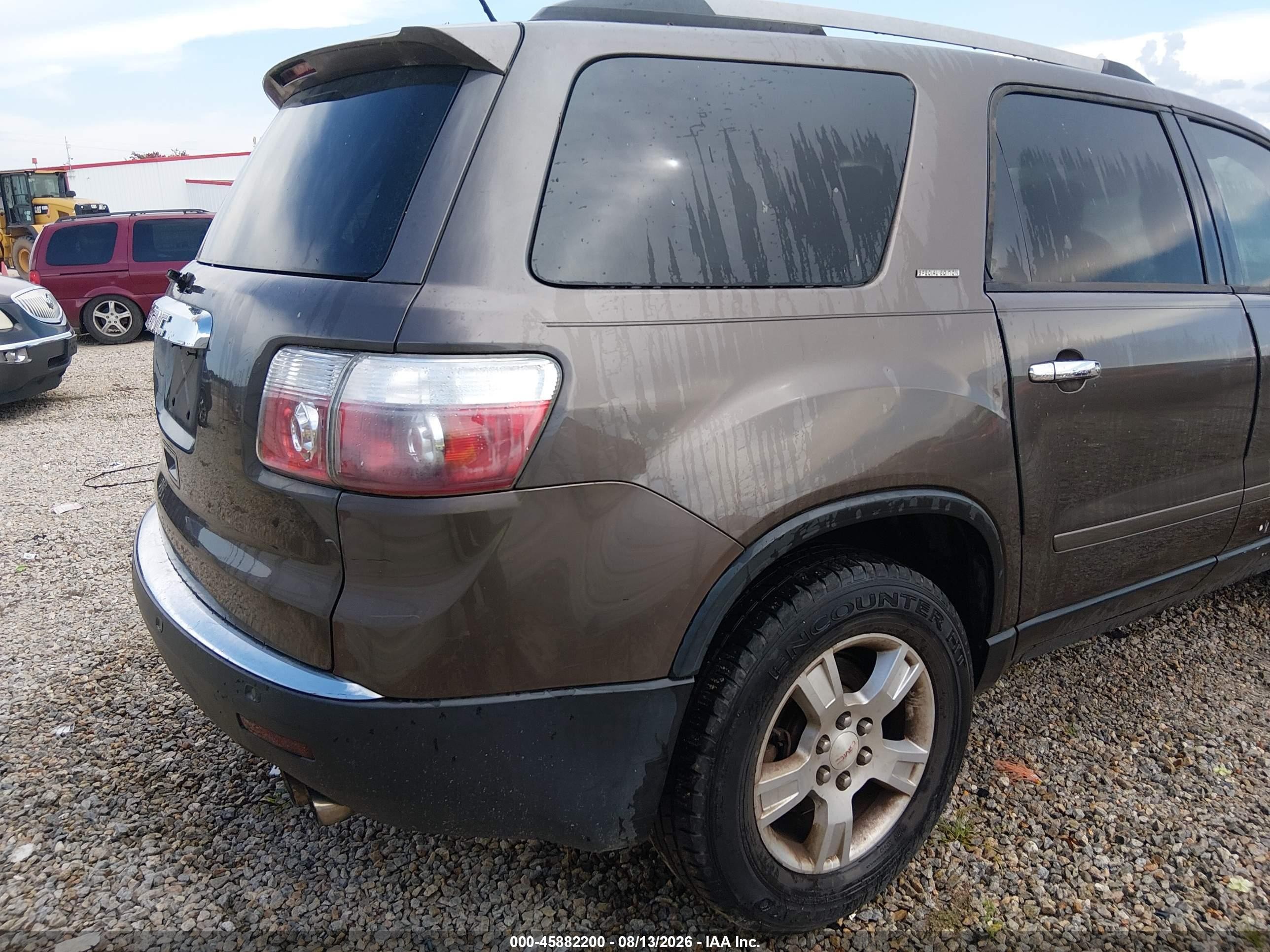 2012 Gmc Acadia Sle Brown vin: 1GKKRPED3CJ302517