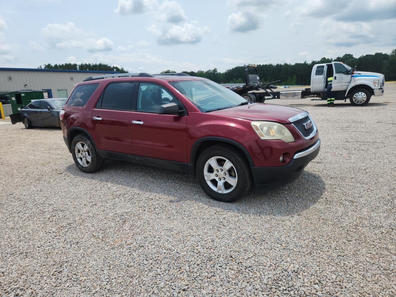 2011 Gmc Acadia Sle Burgundy vin: 1GKKRPED4BJ255352