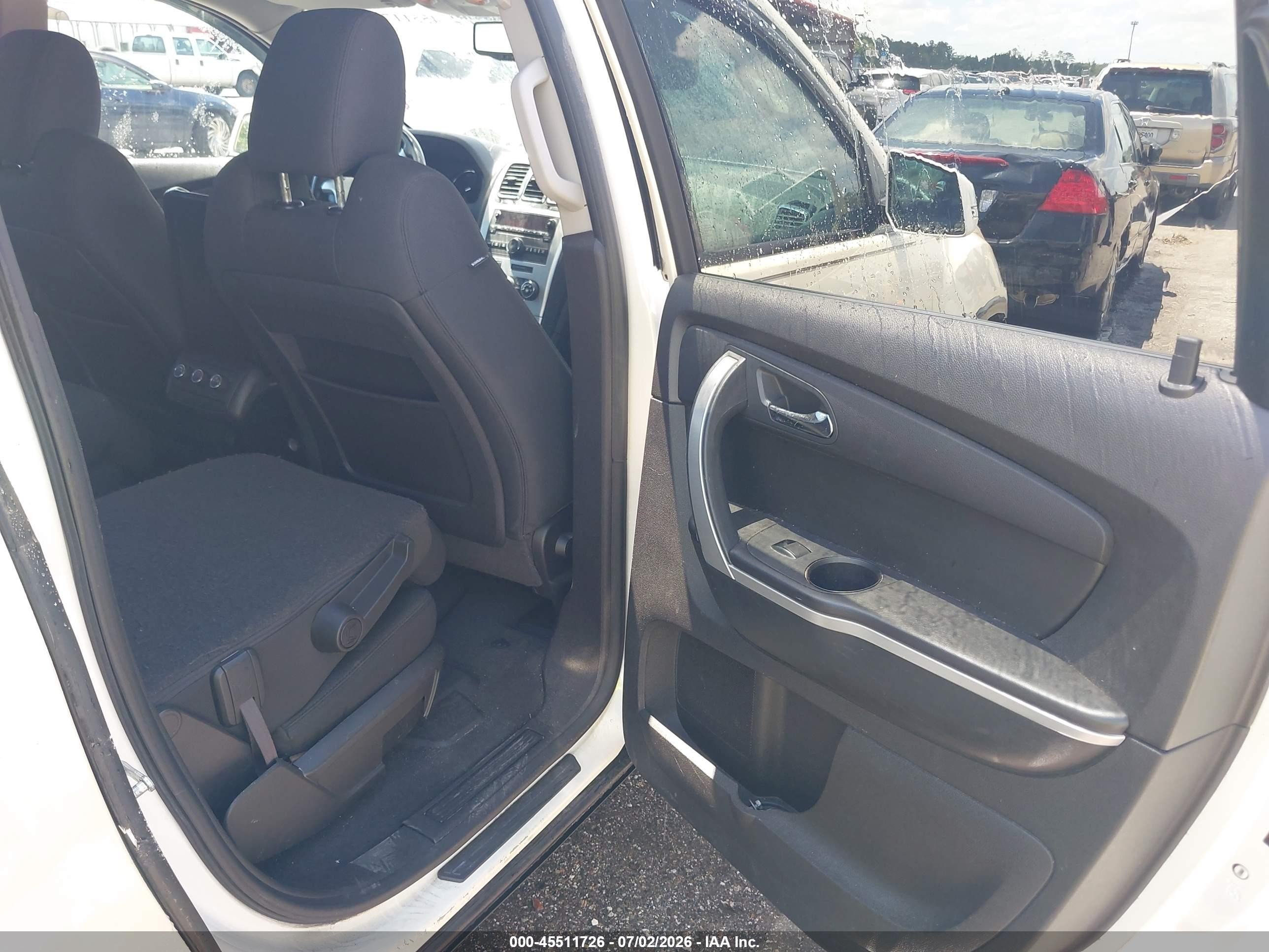 2012 Gmc Acadia Sle White vin: 1GKKRPED4CJ248855