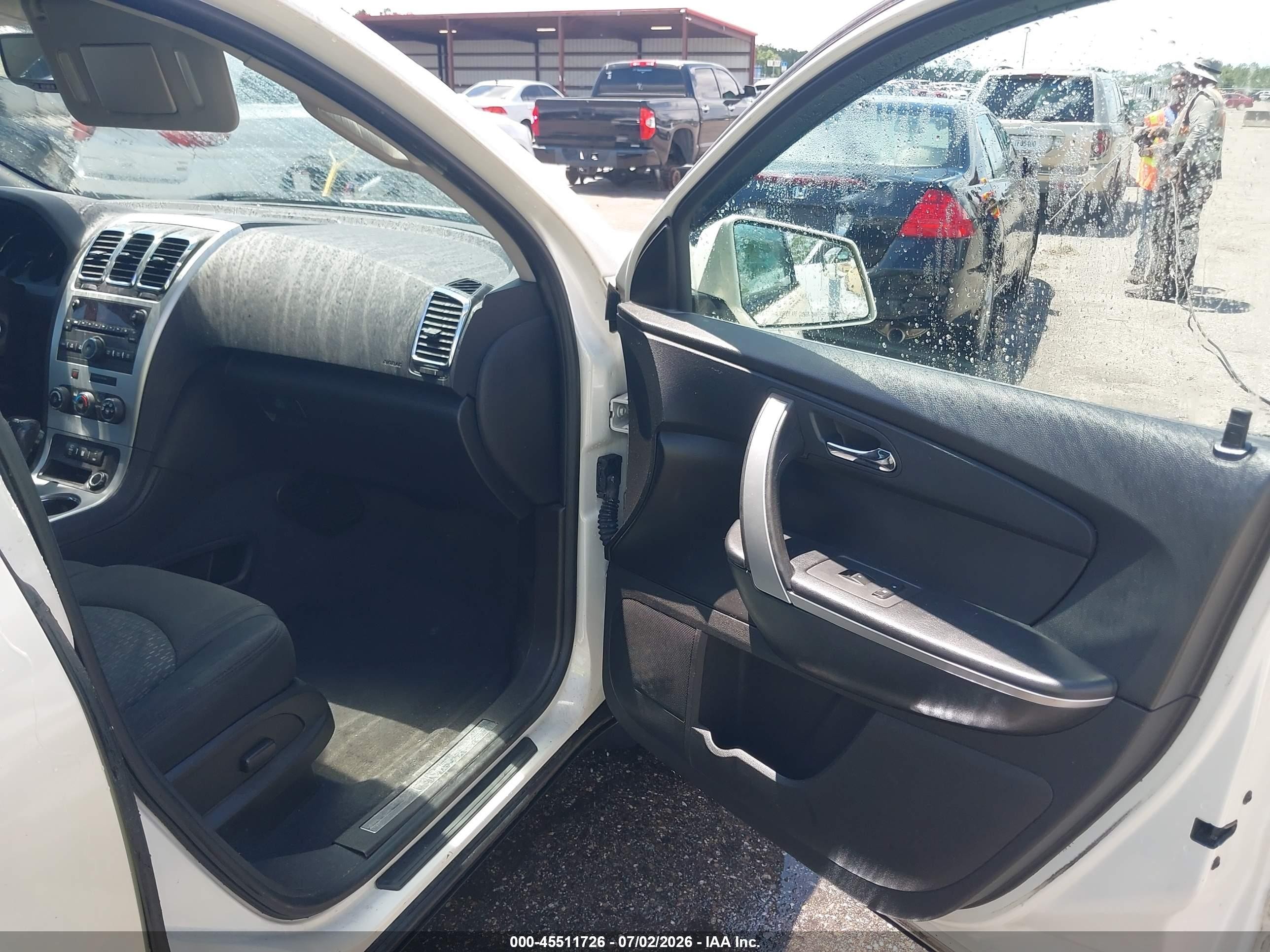 2012 Gmc Acadia Sle White vin: 1GKKRPED4CJ248855