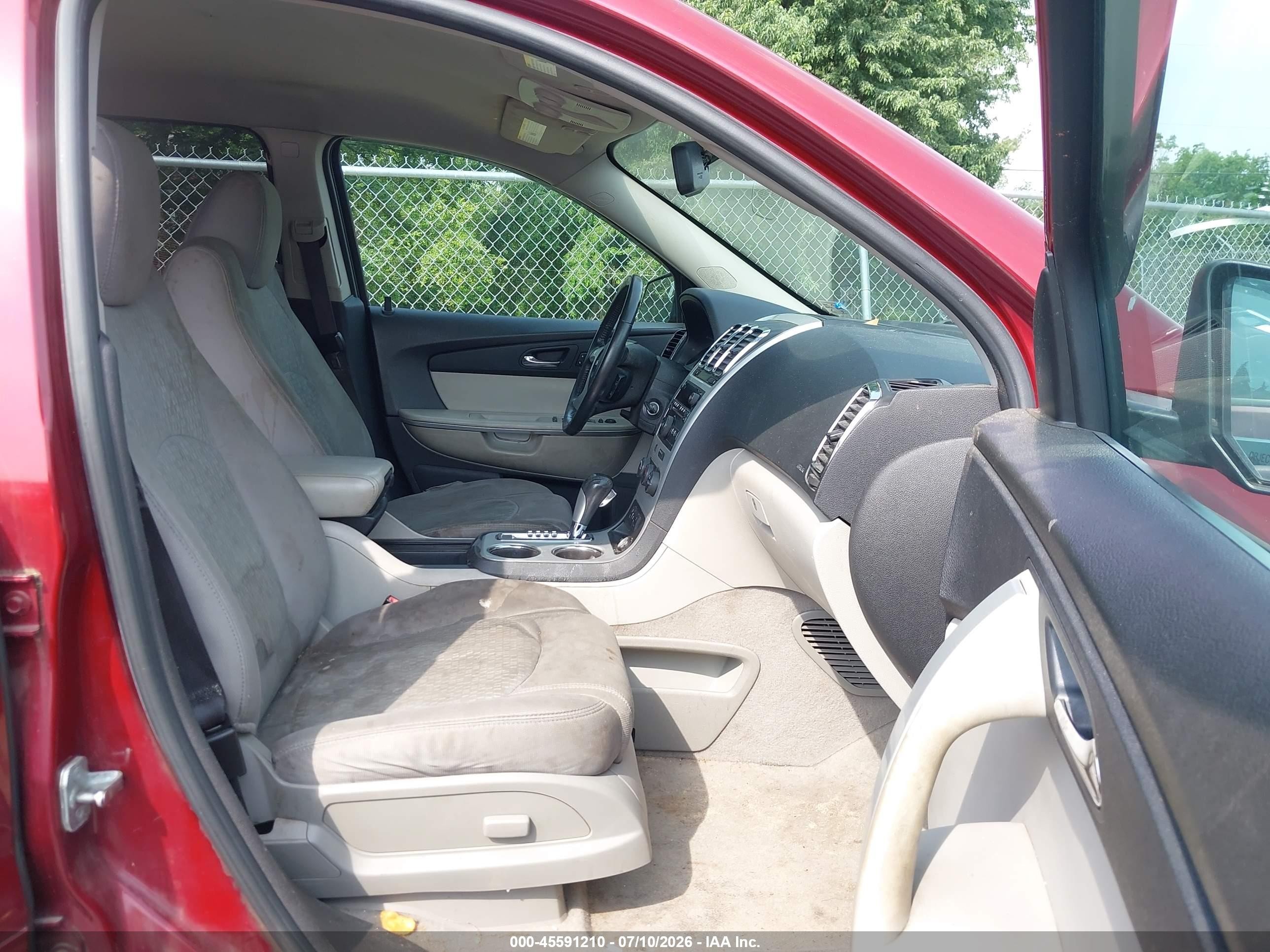 2011 Gmc Acadia Sle Red vin: 1GKKRPED5BJ186865
