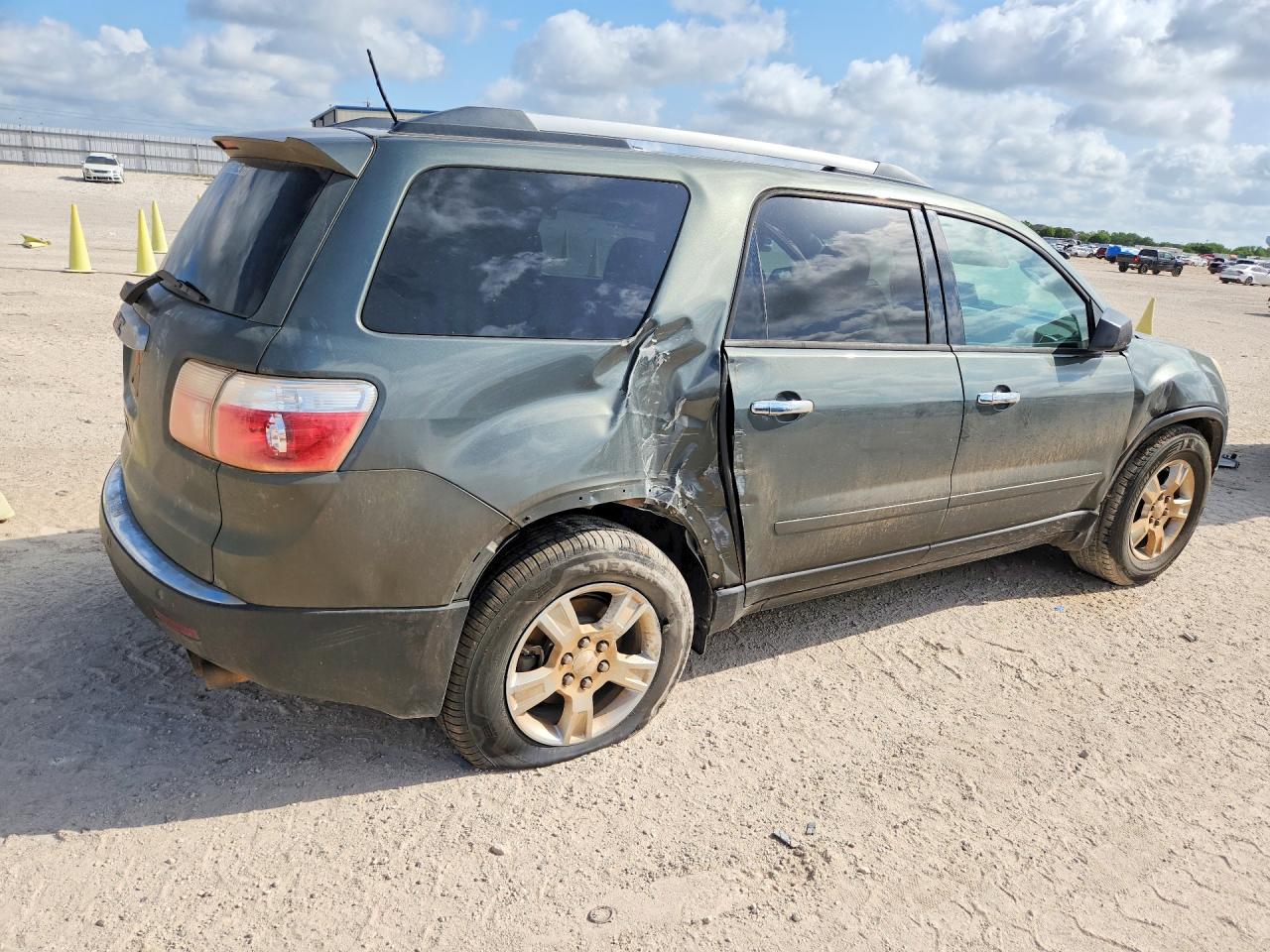 2011 Gmc Acadia Sle Green vin: 1GKKRPED6BJ158363