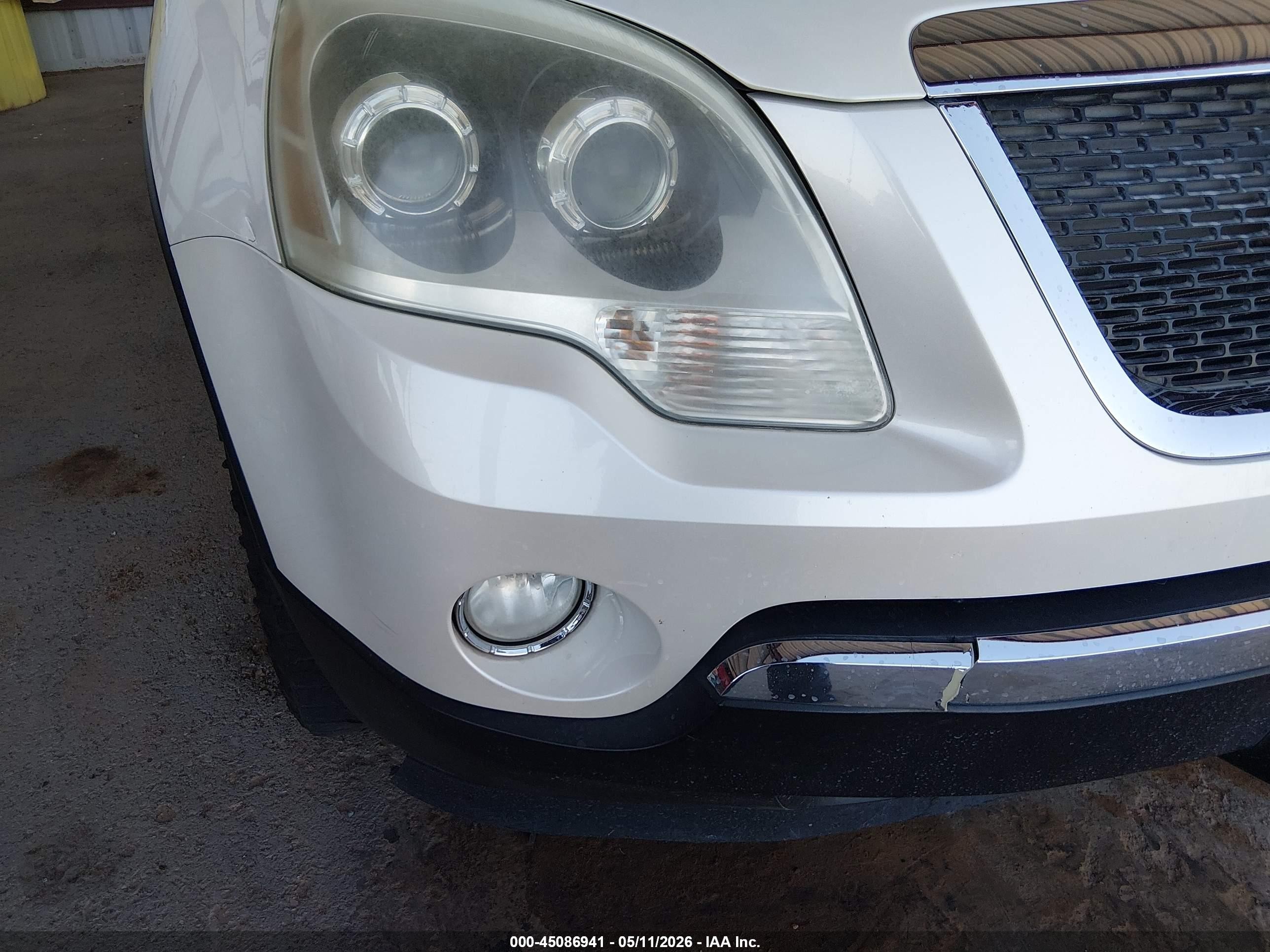 2011 Gmc Acadia Sle White vin: 1GKKRPED6BJ355601