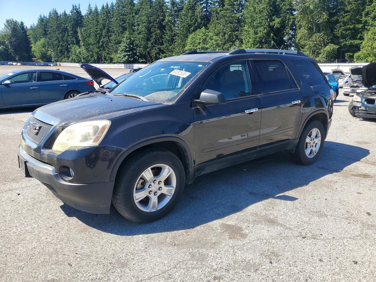 2012 Gmc Acadia Sle Black vin: 1GKKRPED6CJ191722