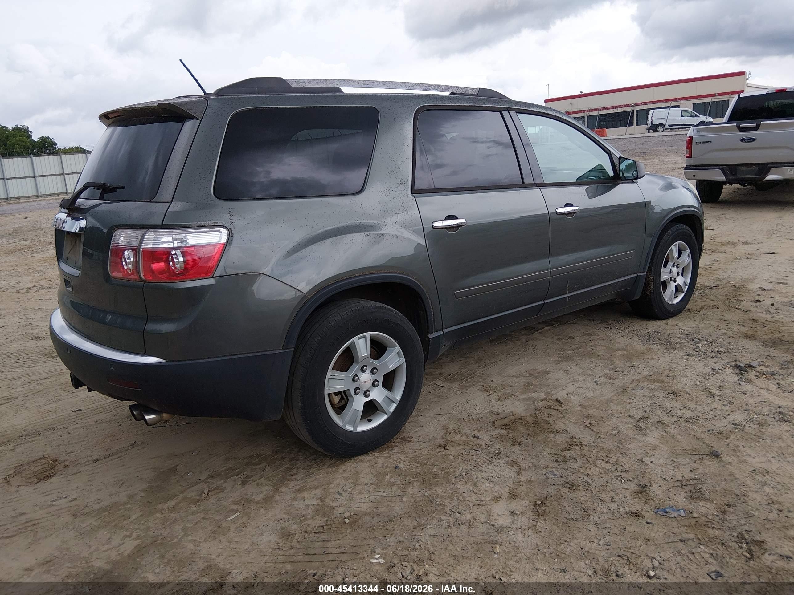 2011 Gmc Acadia Sle Green vin: 1GKKRPED8BJ212066