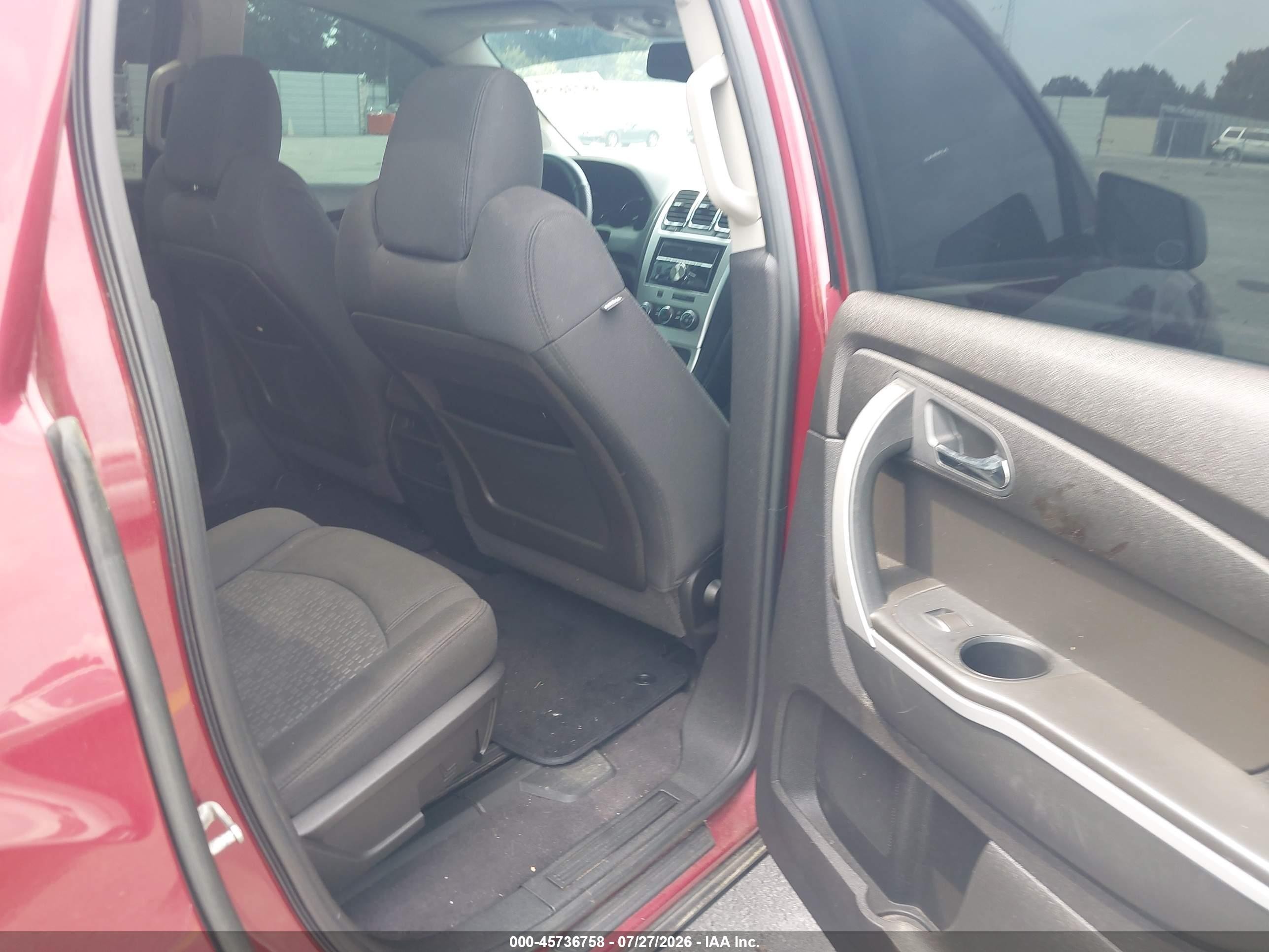 2011 Gmc Acadia Sle Maroon vin: 1GKKRPED9BJ110372