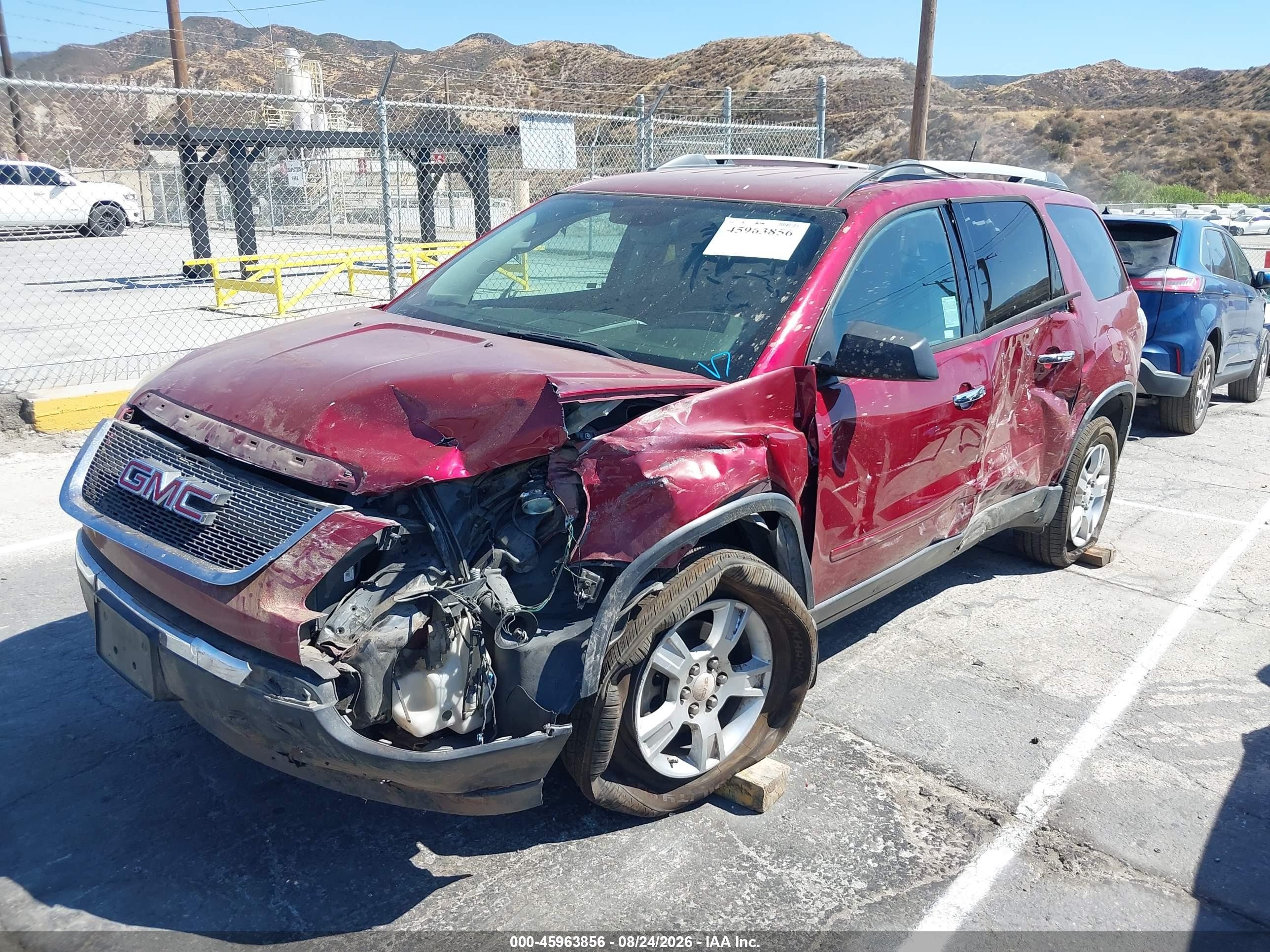2011 Gmc Acadia Sle Burgundy vin: 1GKKRPED9BJ144196
