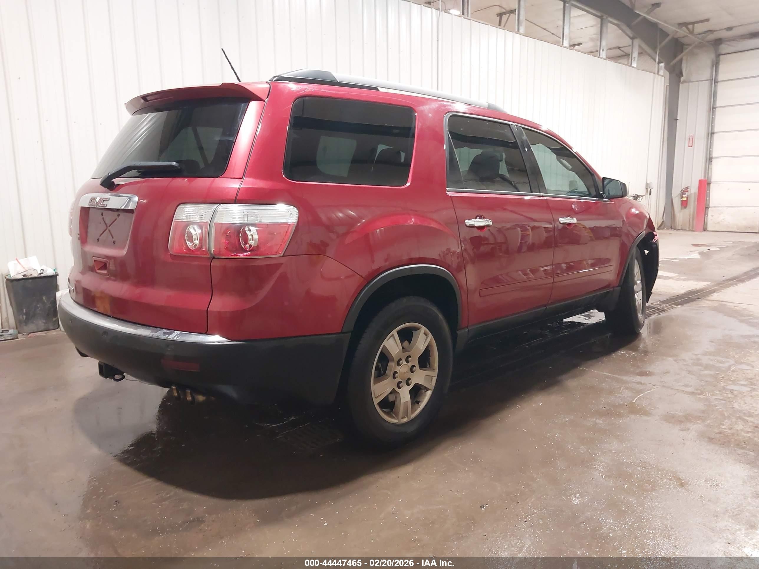 2012 Gmc Acadia Sle Red vin: 1GKKRPED9CJ235129