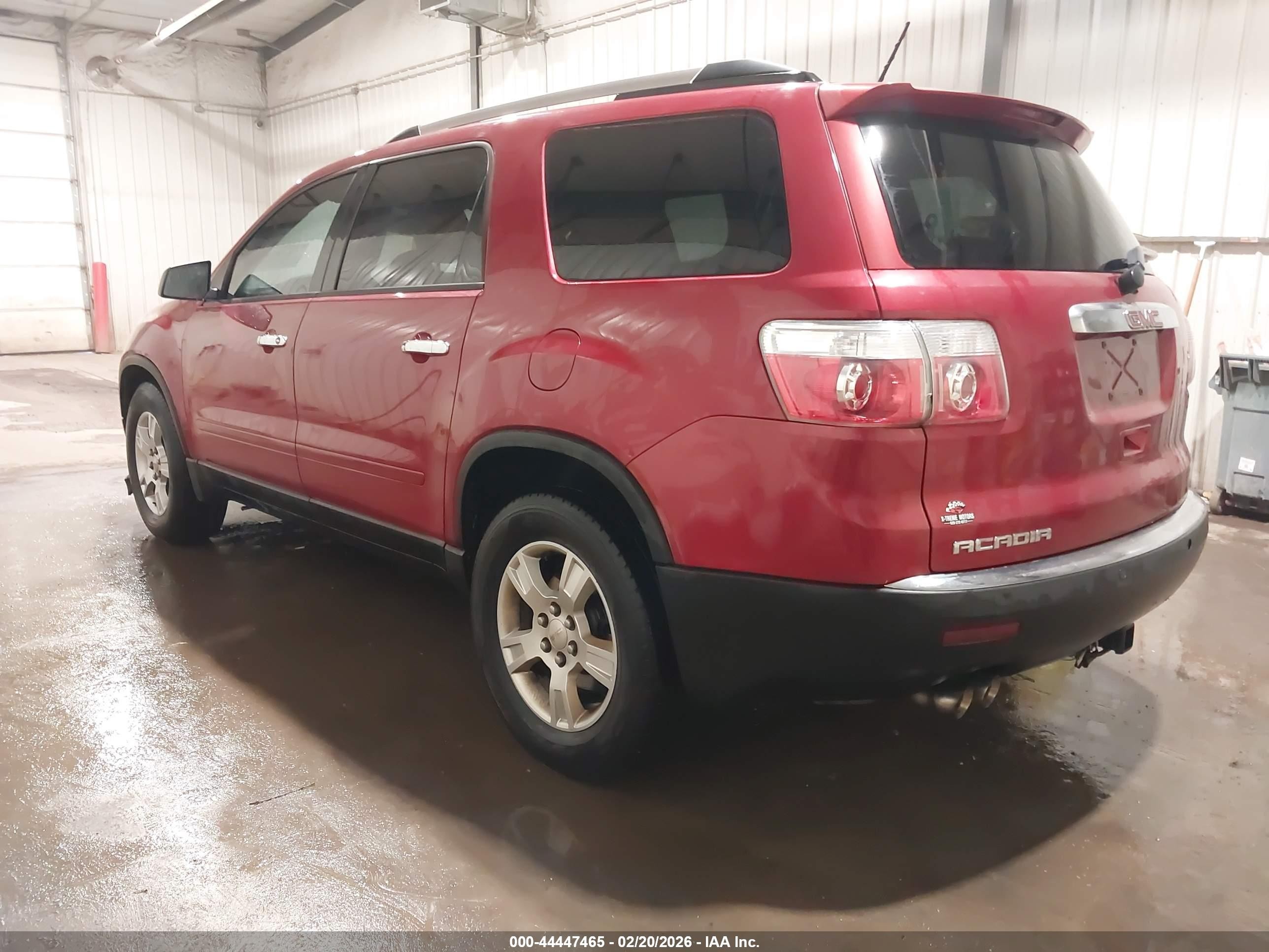 2012 Gmc Acadia Sle Red vin: 1GKKRPED9CJ235129