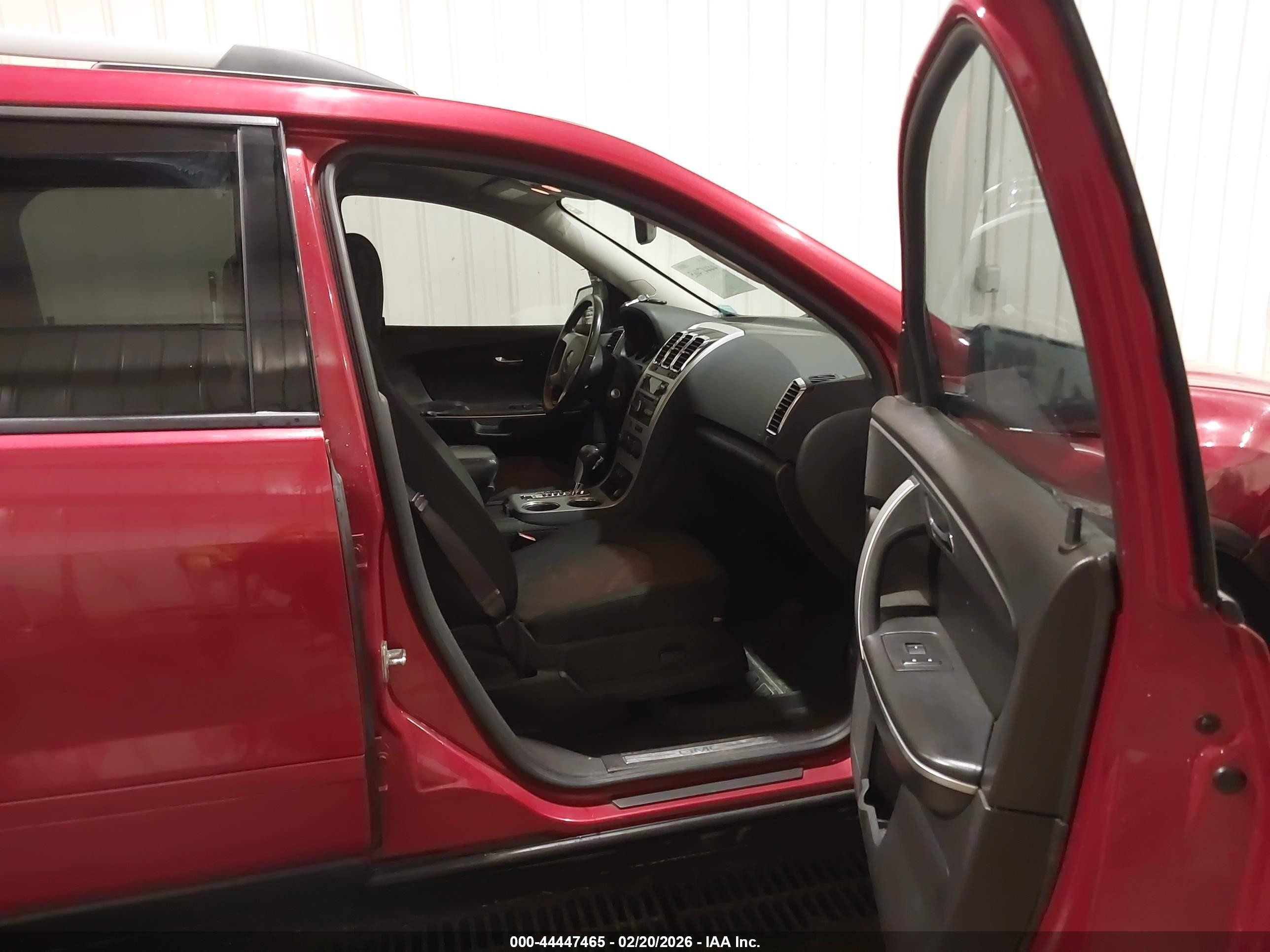 2012 Gmc Acadia Sle Red vin: 1GKKRPED9CJ235129